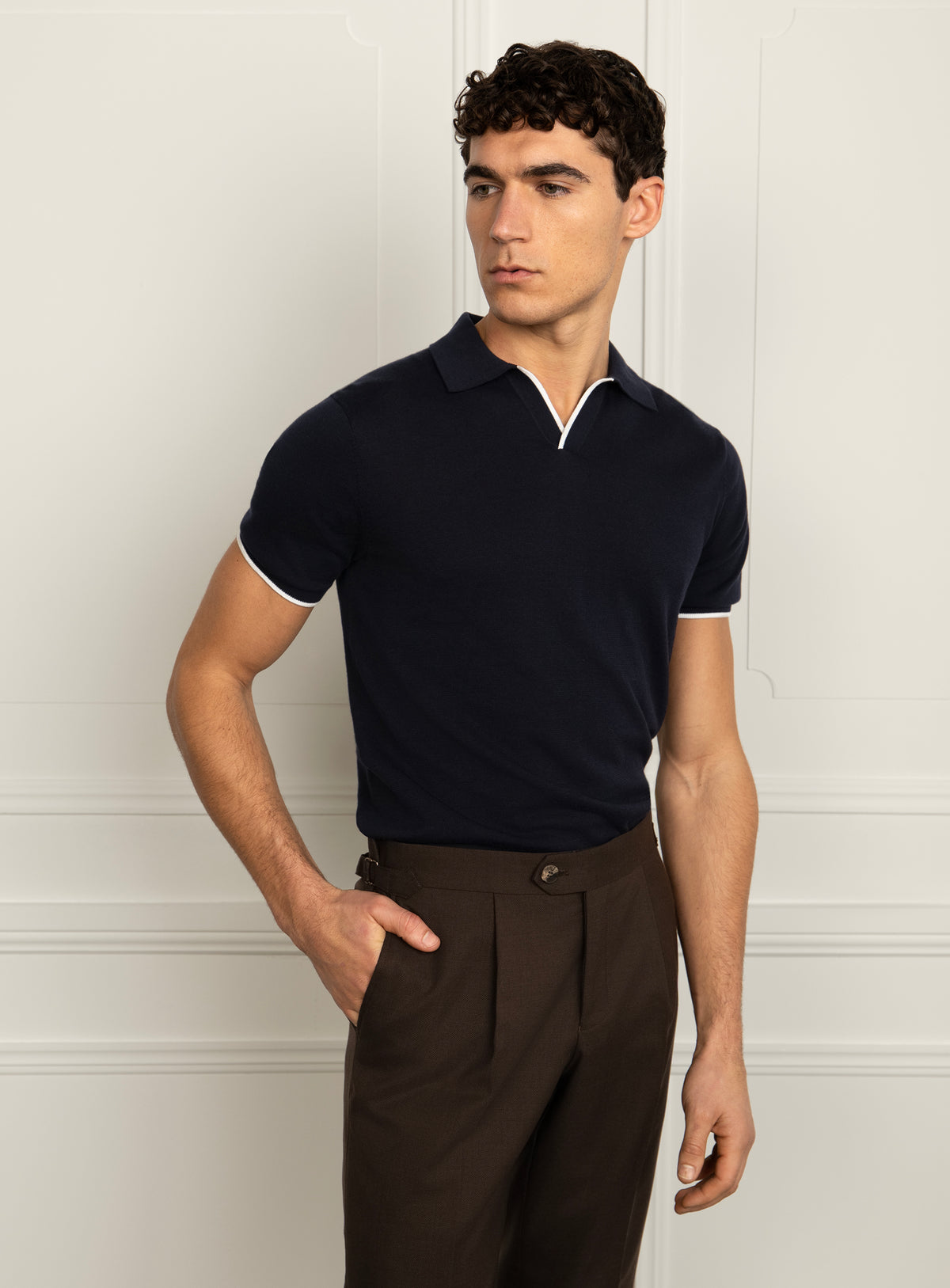 Acosta Navy Polo Shirt