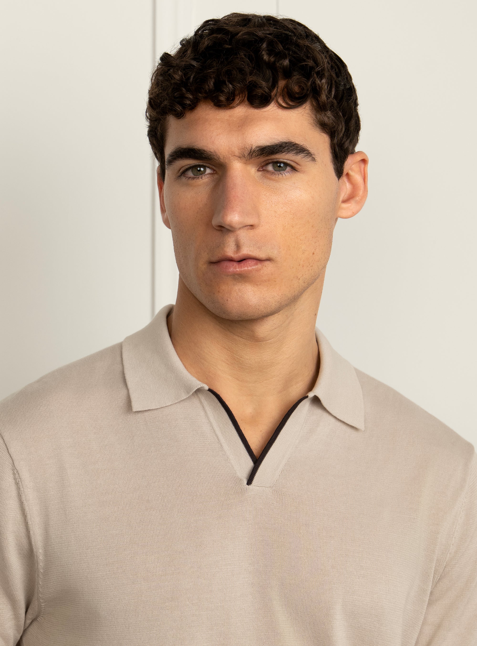 Acosta Ecru Polo Shirt