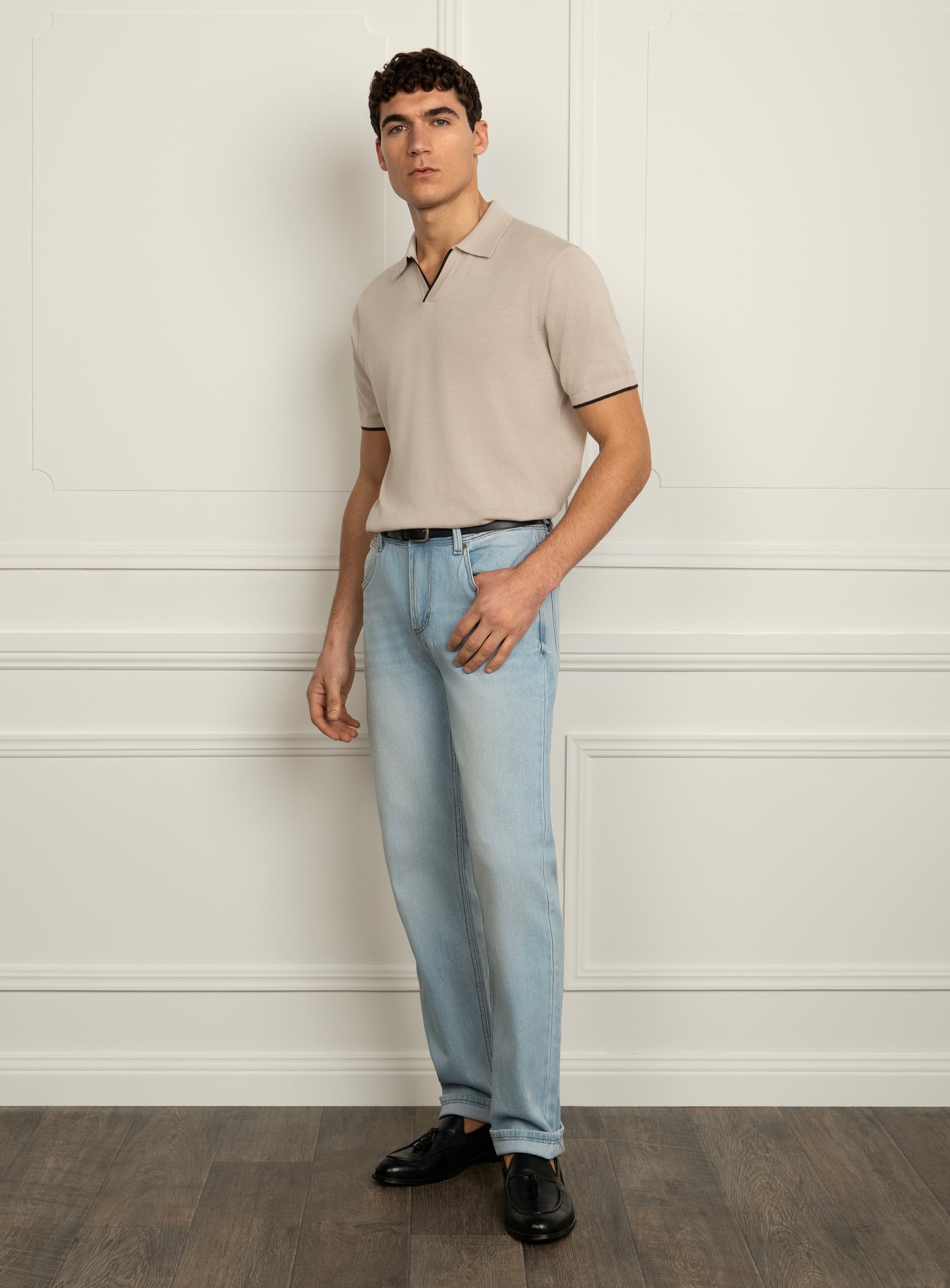 Acosta Ecru Polo Shirt