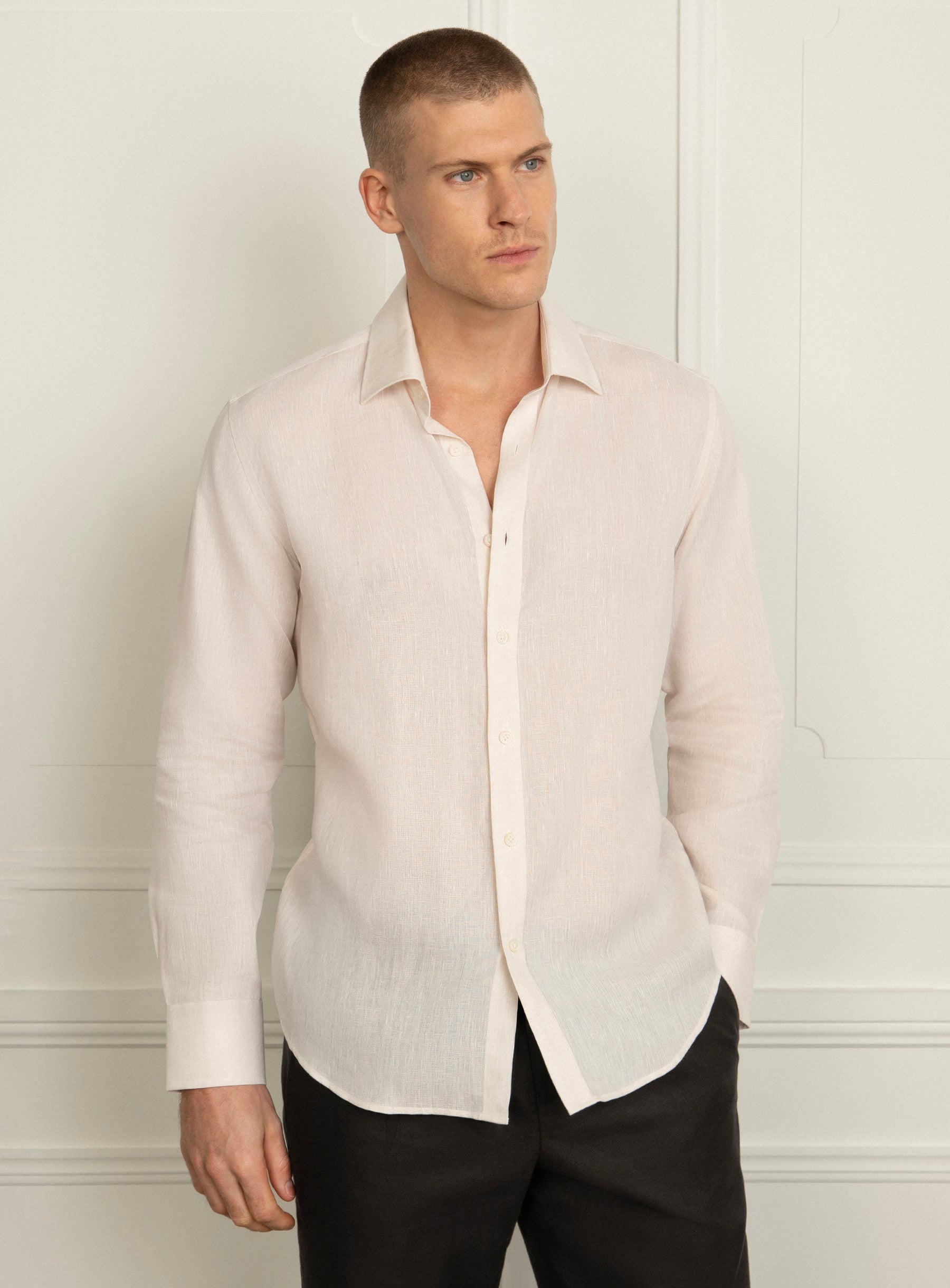 Amalfi Signature Biscuit Linen Shirt