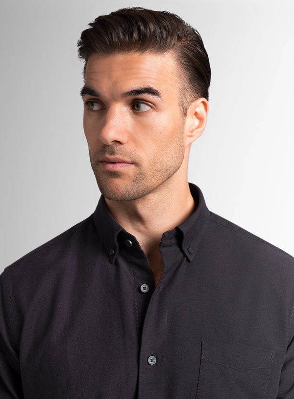 Merano Black Oxford Shirt