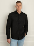 Amalfi Signature Black Linen Shirt