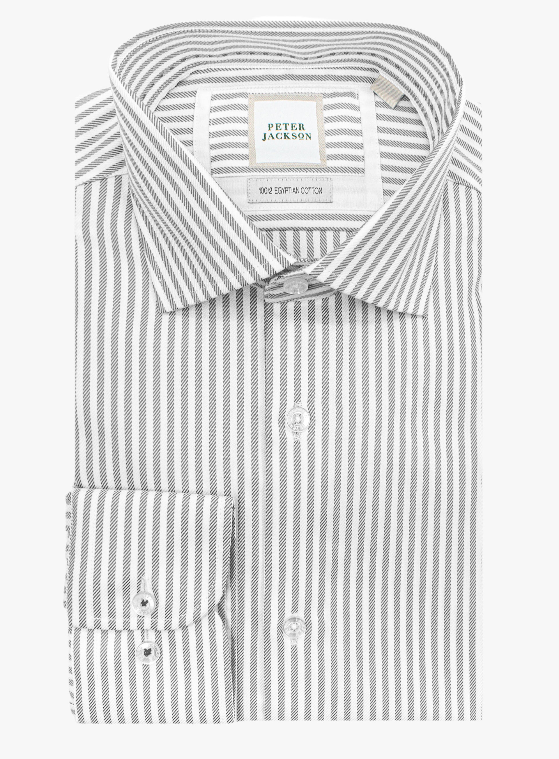 Milan Luxe Black & White Stripe Shirt