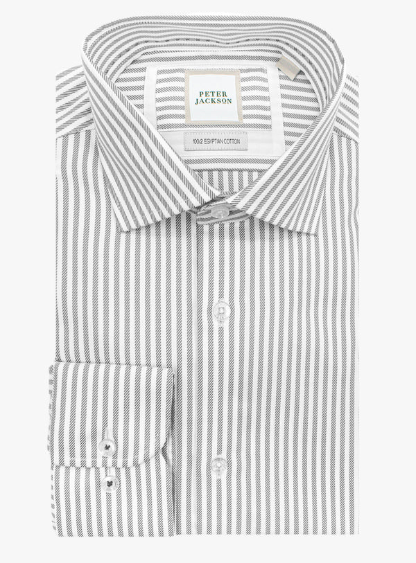 Milan Luxe Black & White Stripe Shirt