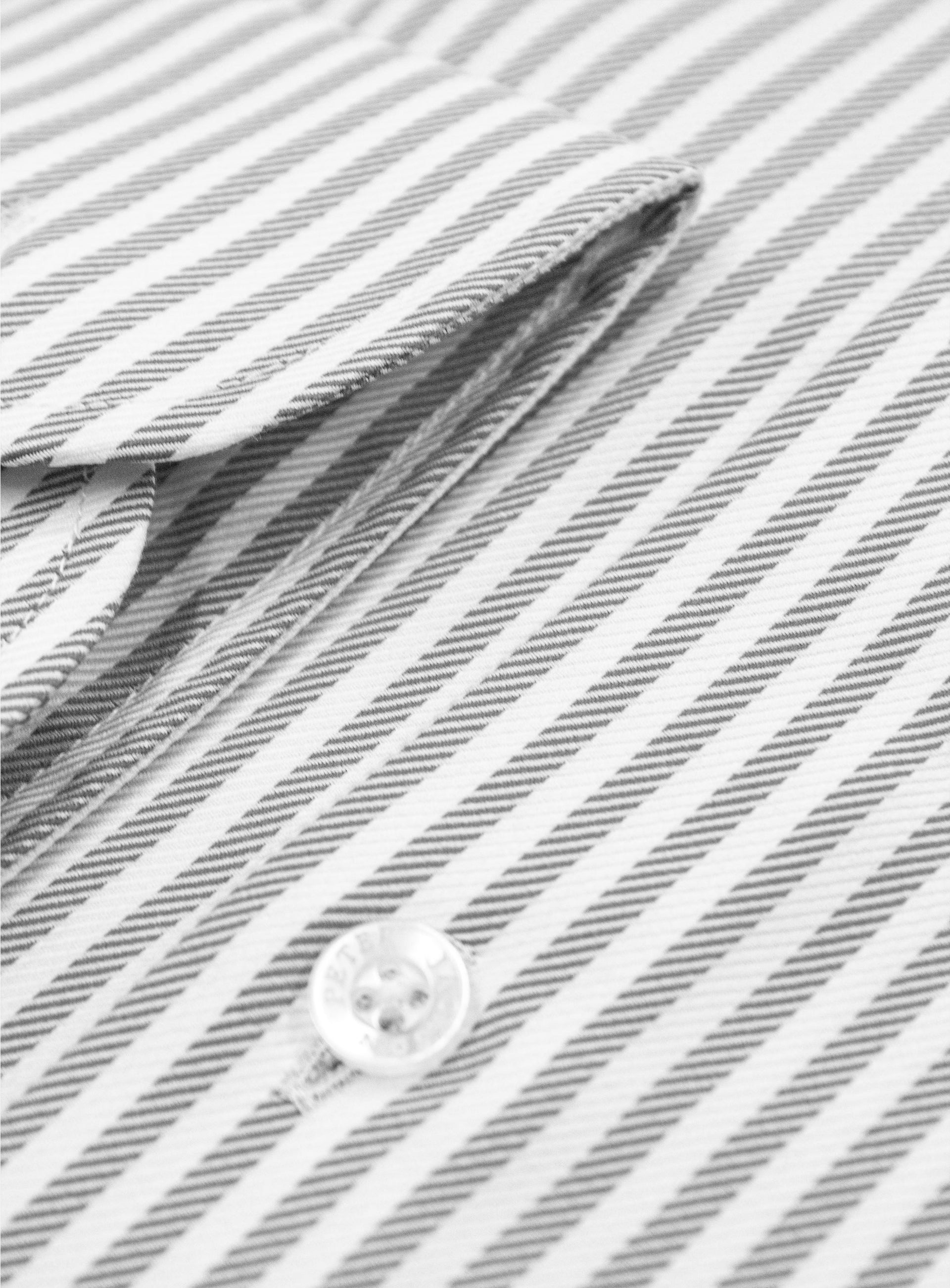 Milan Luxe Black & White Stripe Shirt