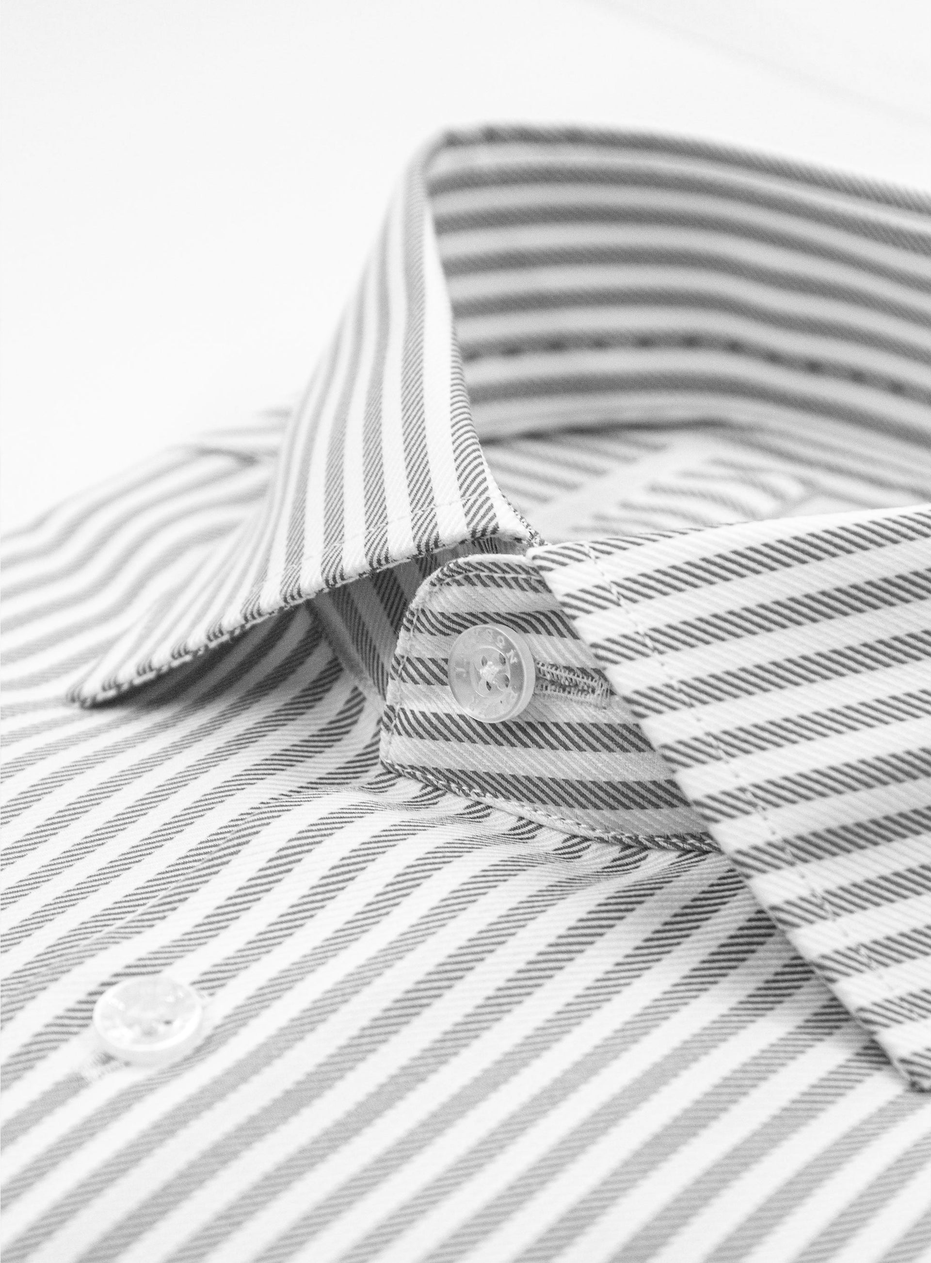 Milan Luxe Black & White Stripe Shirt