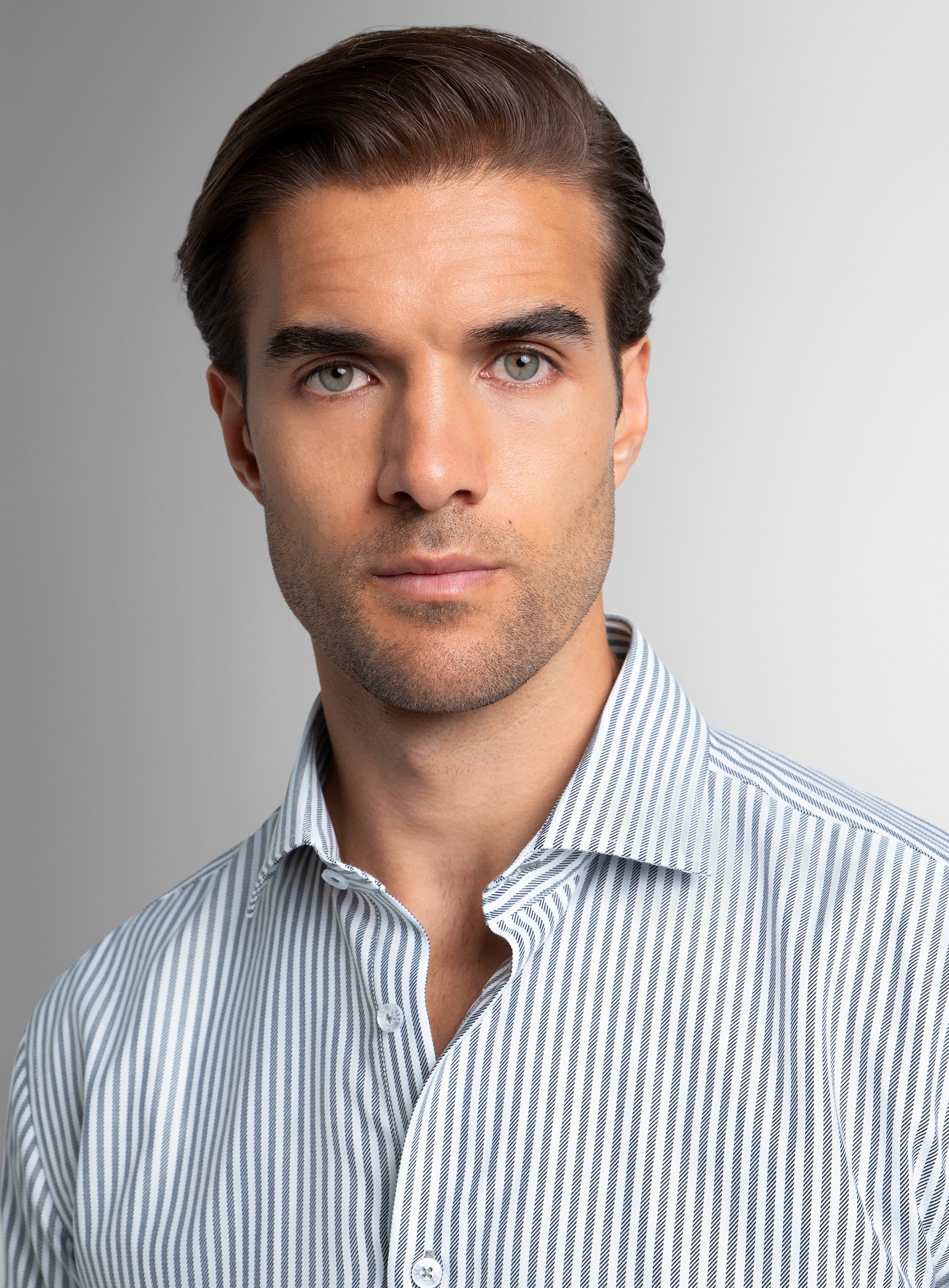 Milan Luxe Black & White Stripe Shirt
