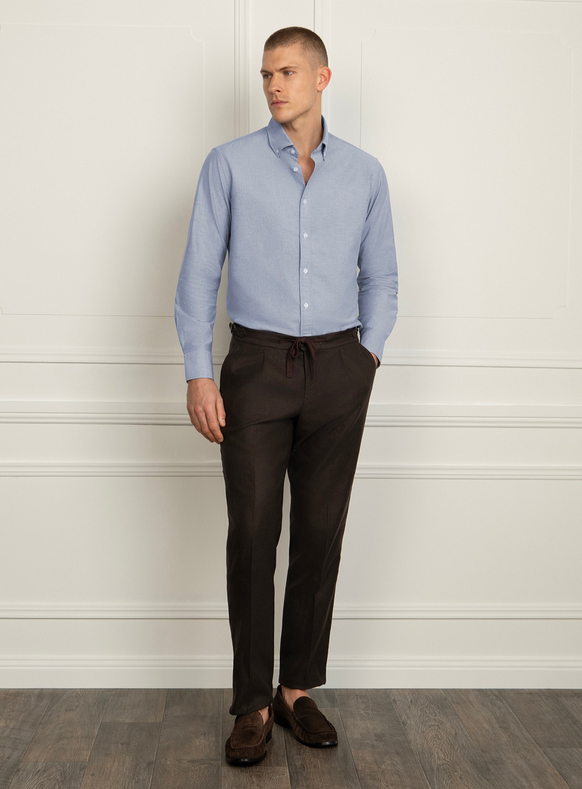 Merano Signature Blue Oxford Shirt