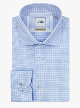 Milan Plaid Sky Blue Shirt