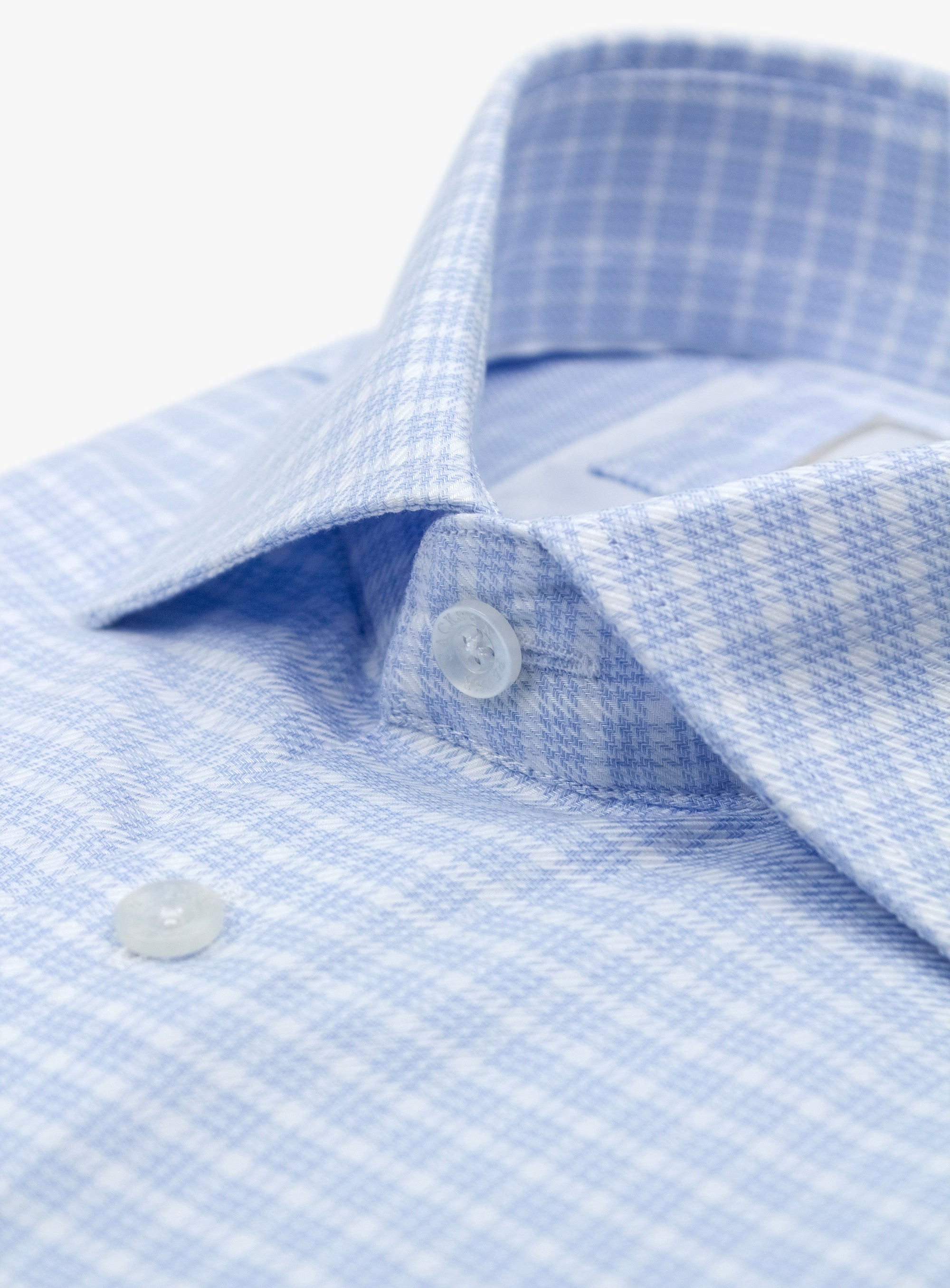 Milan Plaid Sky Blue Shirt