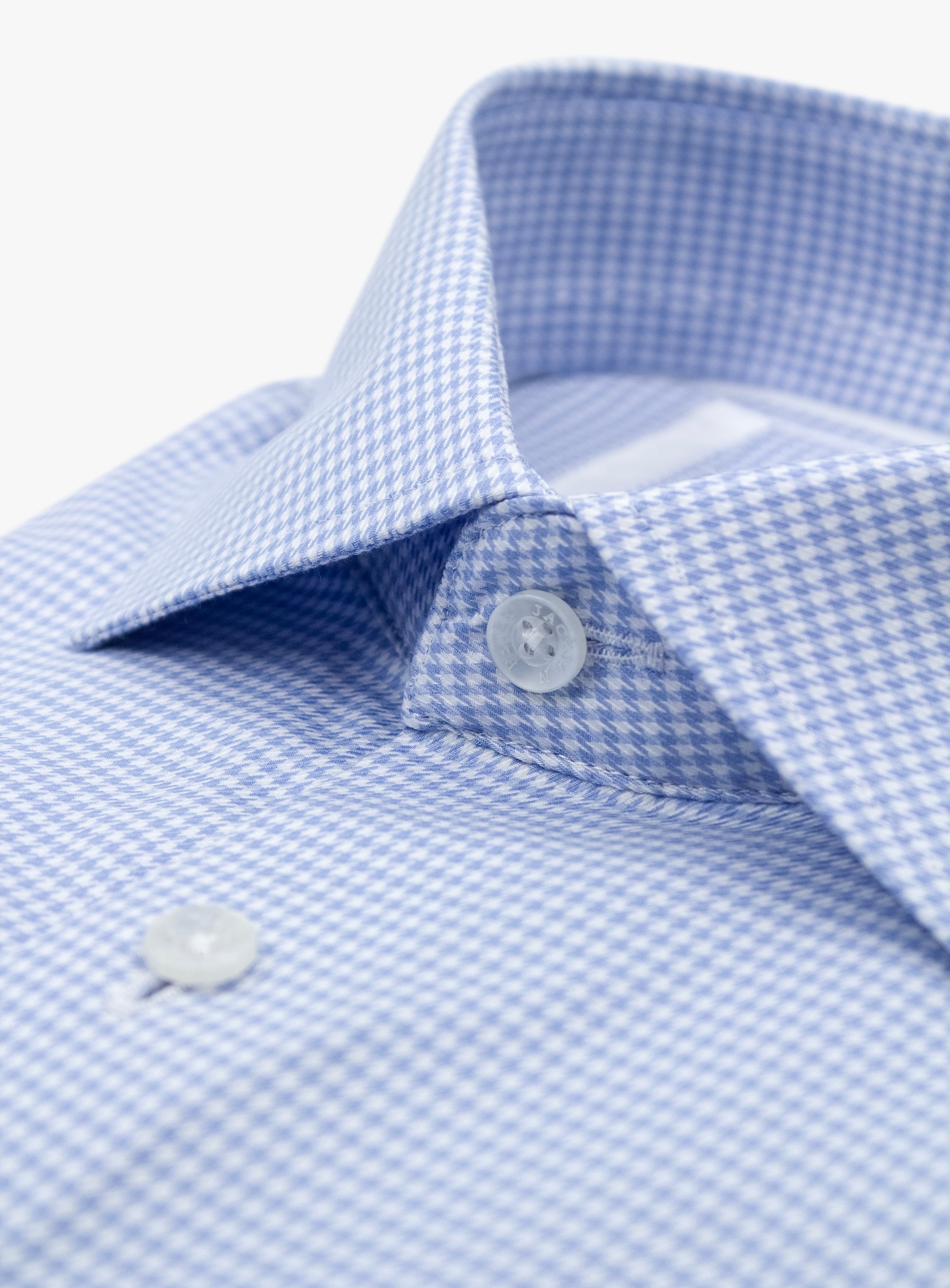 Milan Houndstooth Sky Blue Shirt
