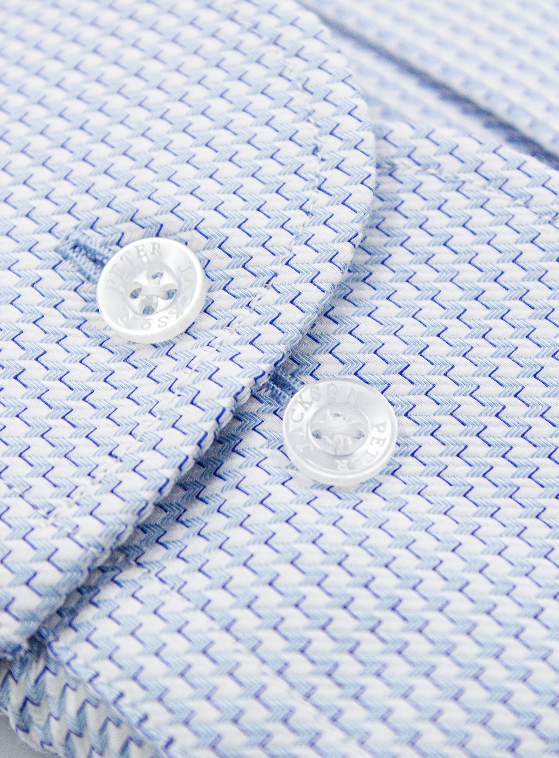 Milan Puppytooth Jacquard Sky Blue Shirt
