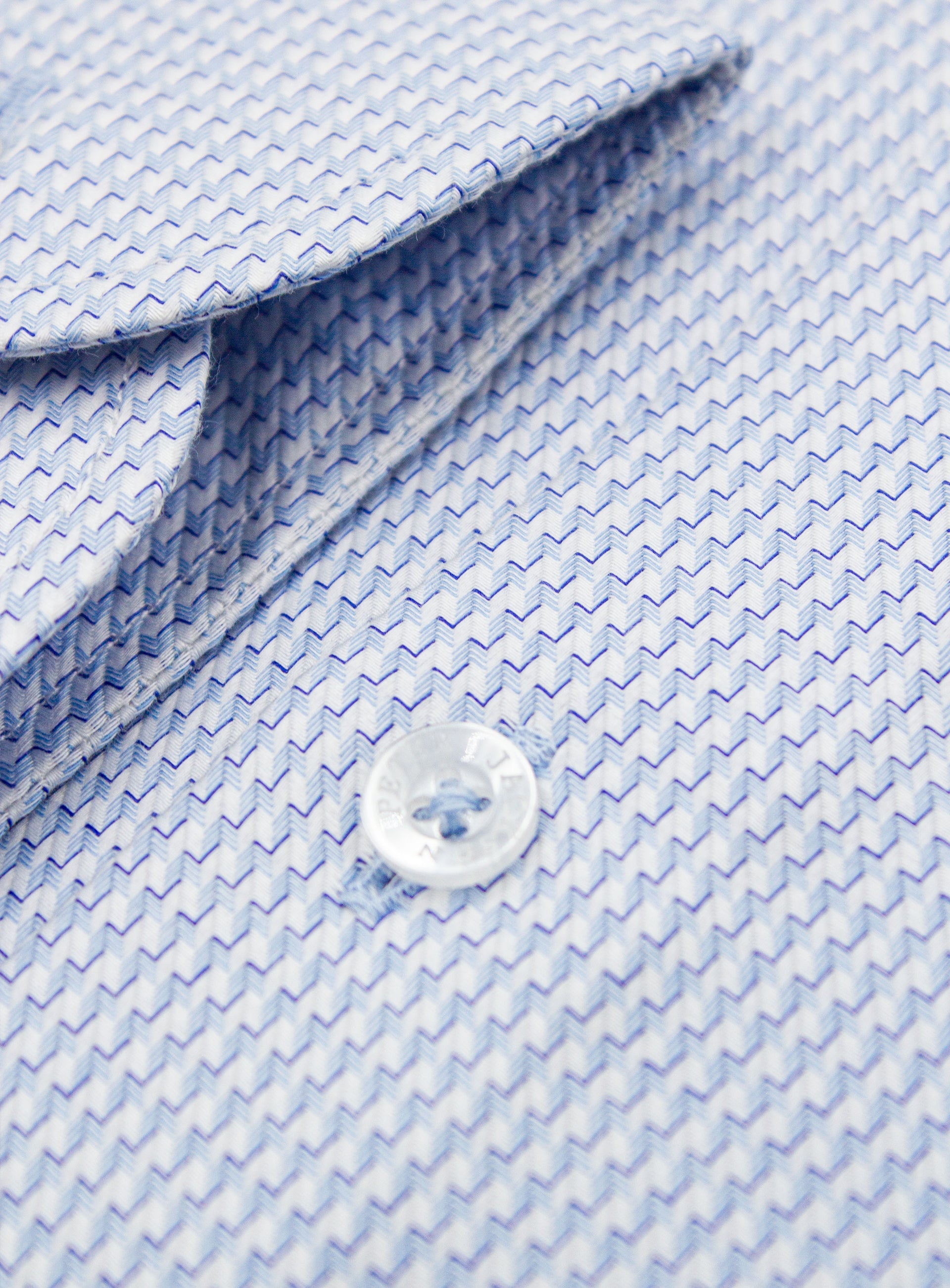 Milan Puppytooth Jacquard Sky Blue Shirt