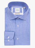 Milan Jacquard Puppytooth Blue Shirt