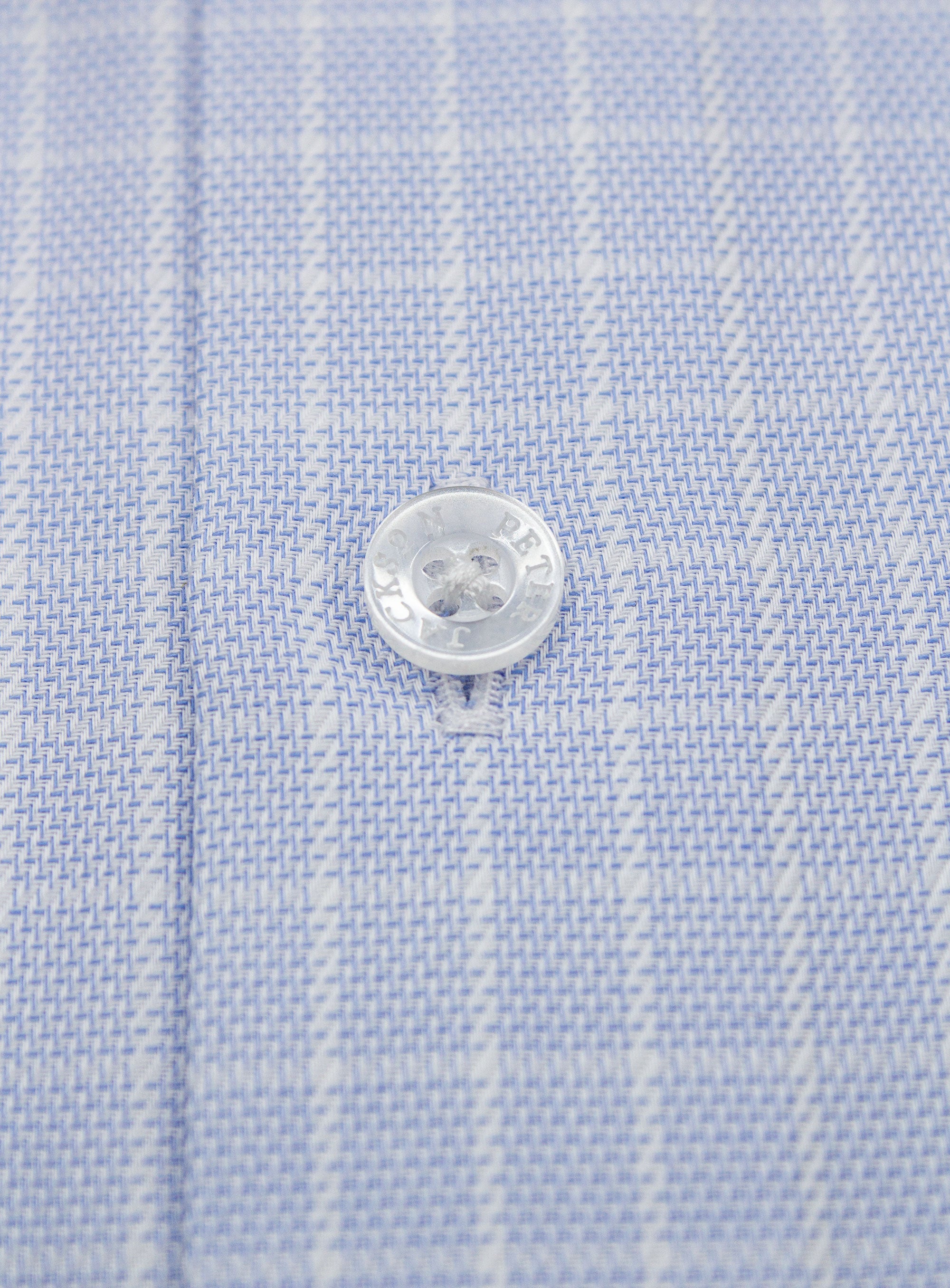 Milan Micro Check Sky Blue Shirt