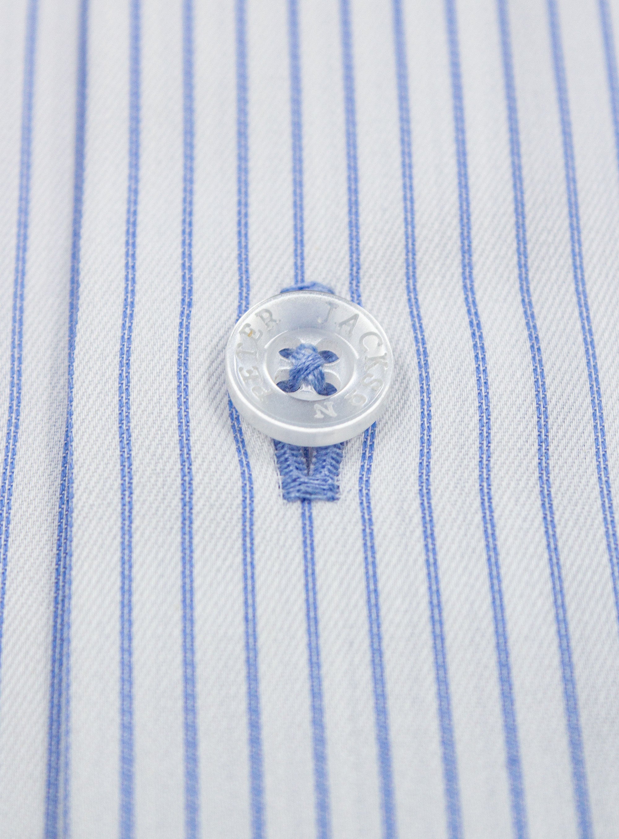 Milan Fine Stripe Twill Sky Blue Shirt