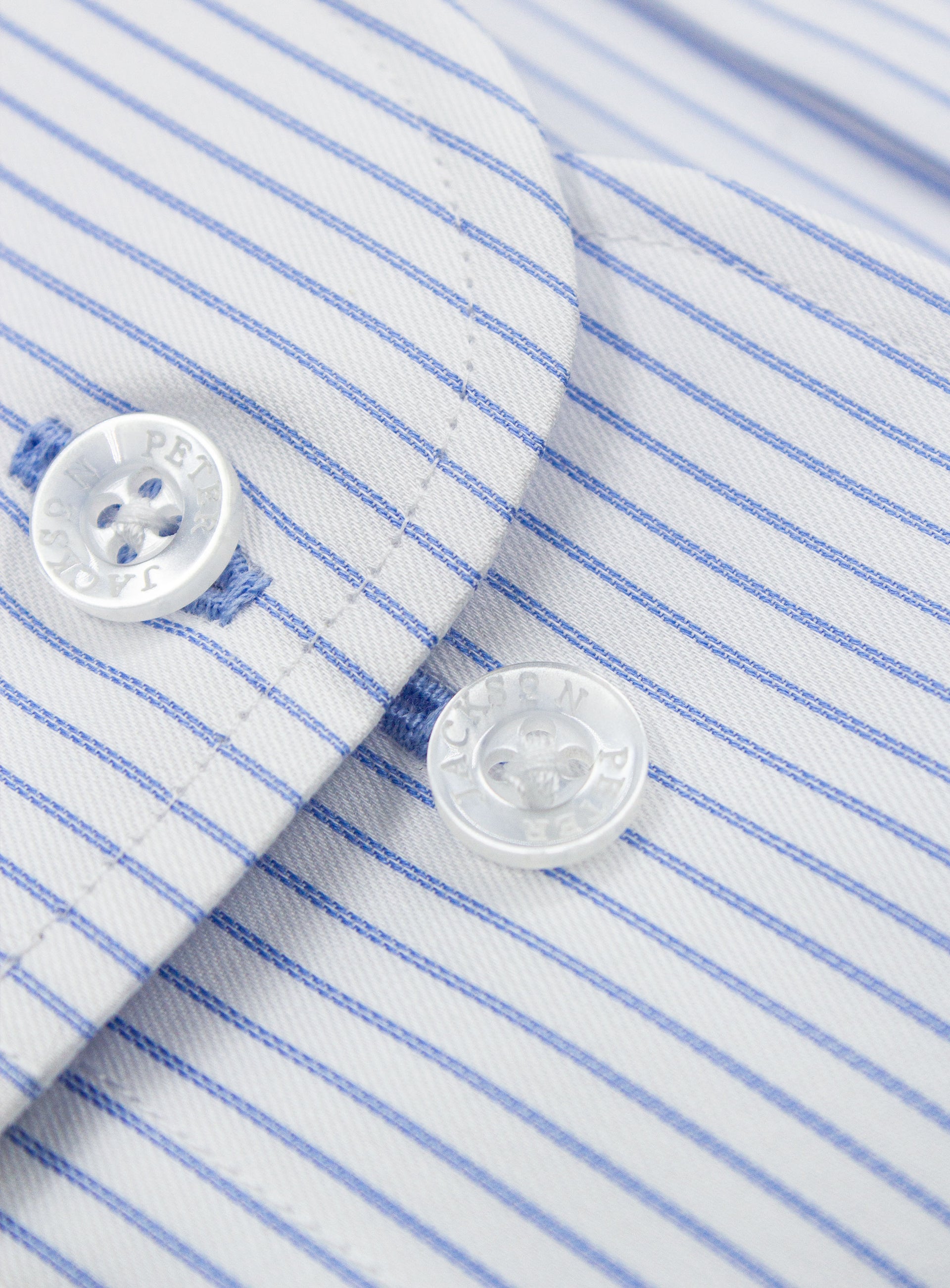 Milan Fine Stripe Twill Sky Blue Shirt