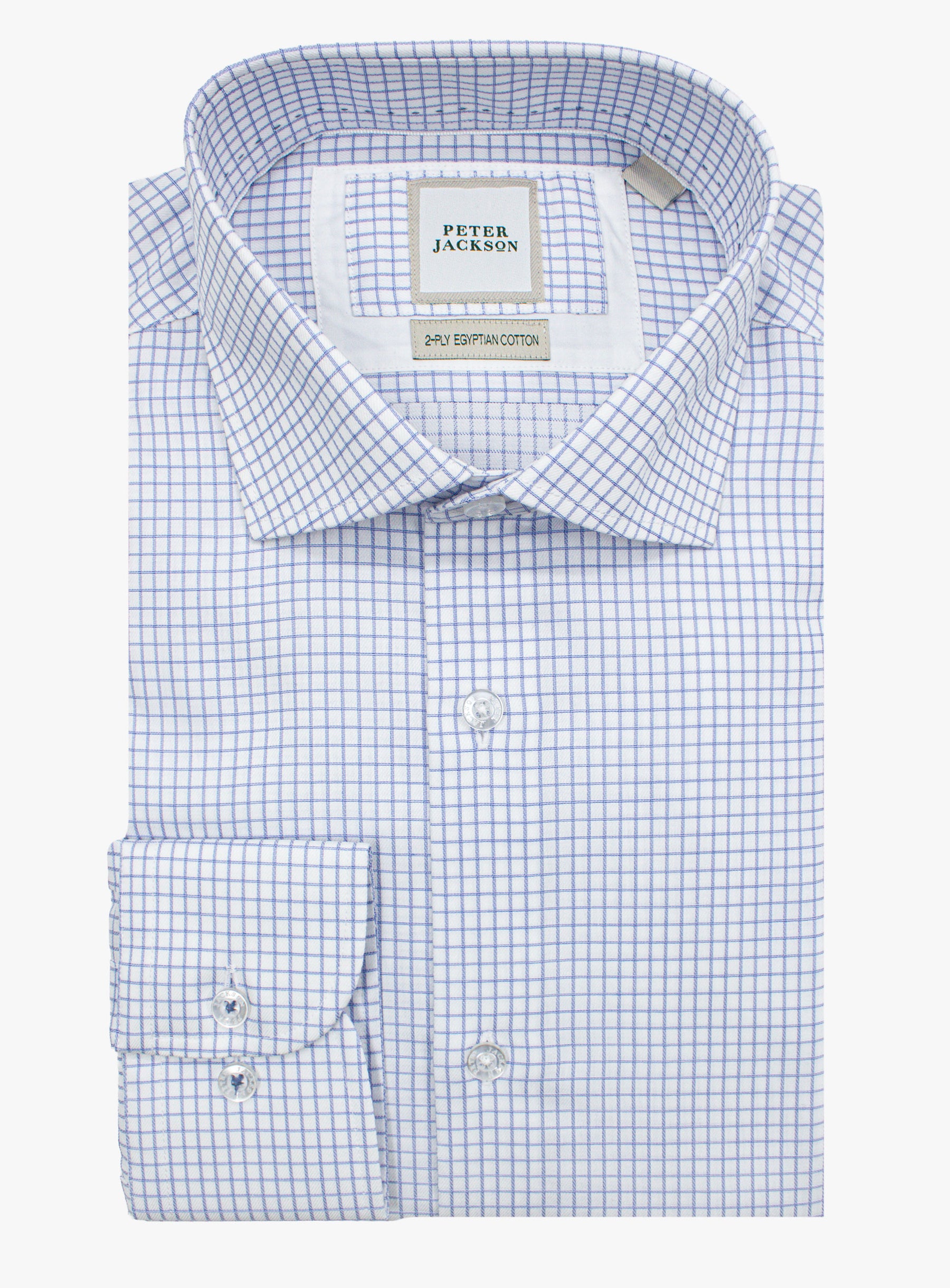Milan Twill Blue Check Shirt
