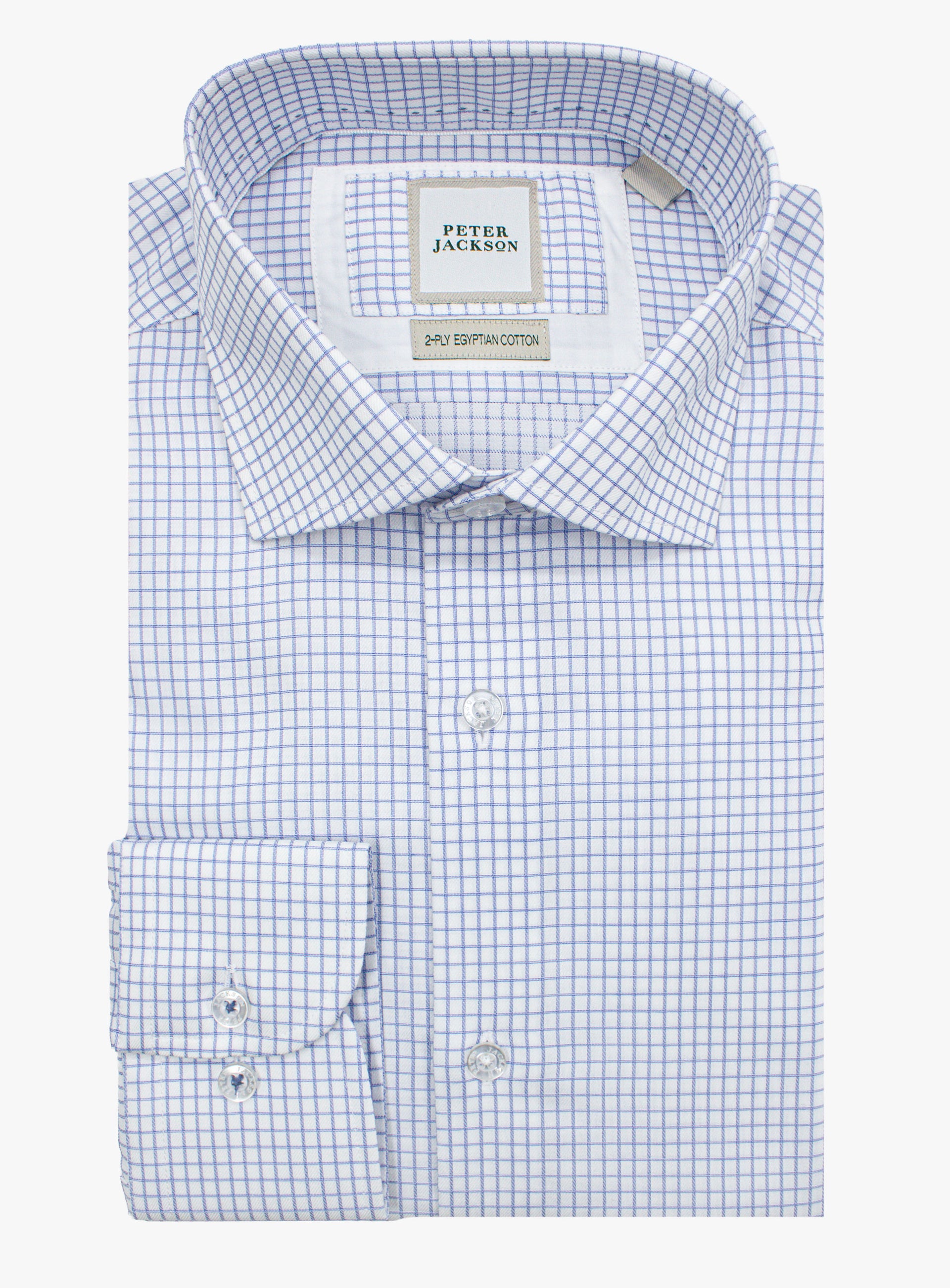 Milan Twill Blue Check Shirt