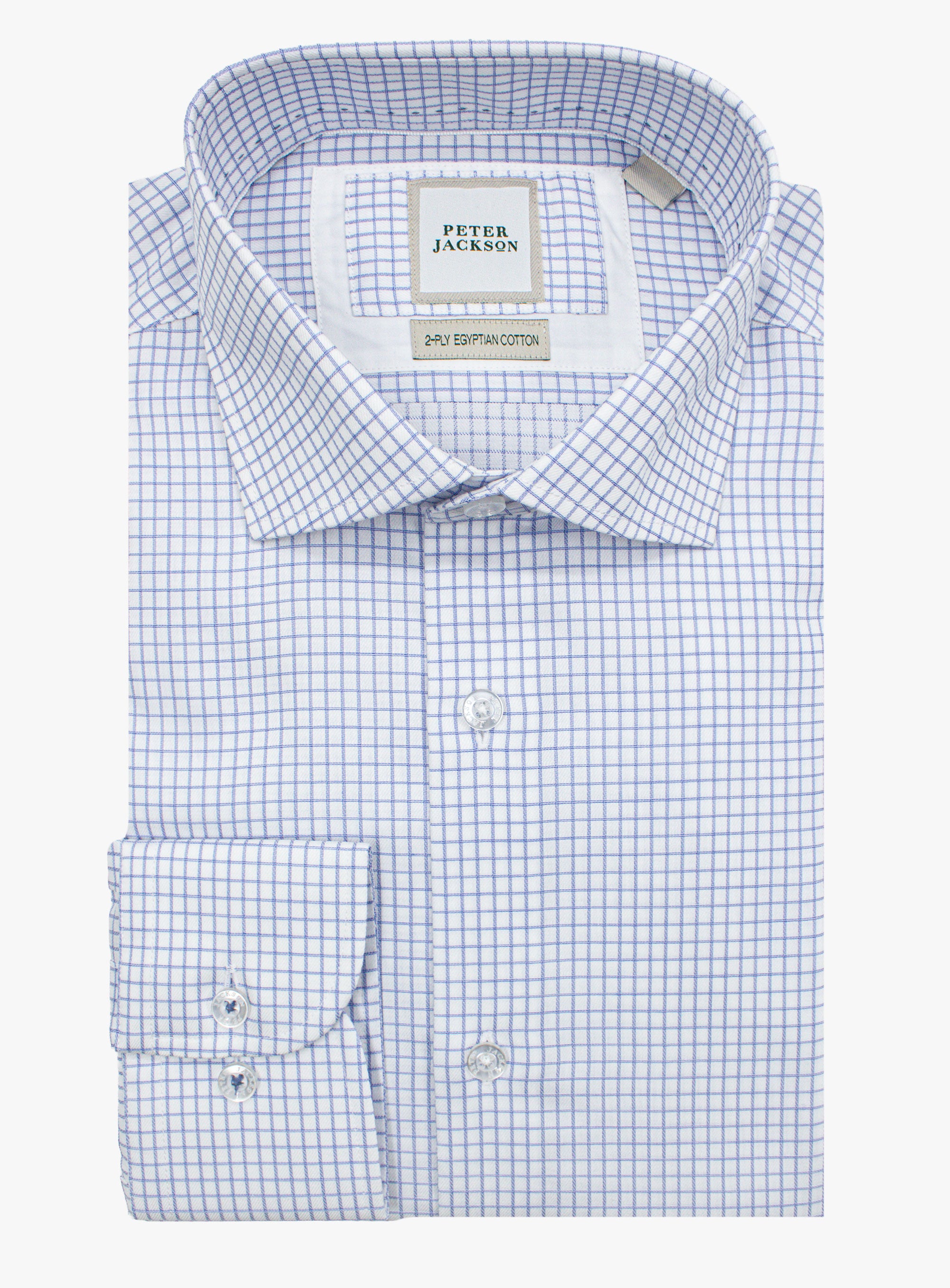 Milan Twill Blue Check Shirt