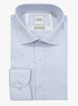 Milan Twill Blue Check Shirt
