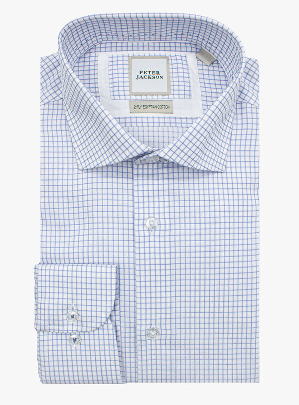 Milan Twill Blue Check Shirt