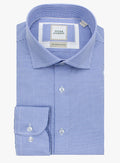 Milan Micro Jacquard Blue Shirt