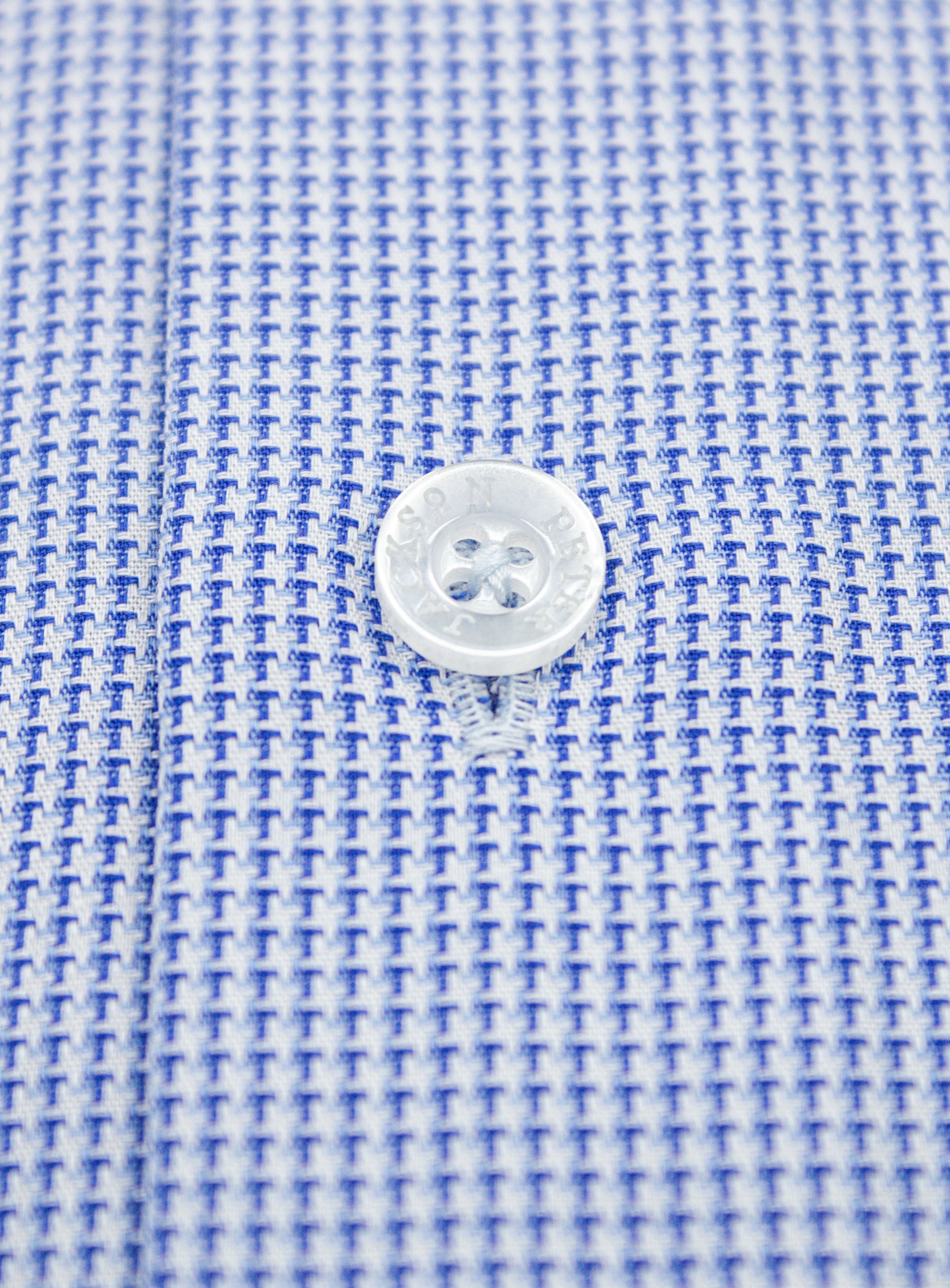 Milan Micro Jacquard Blue Shirt
