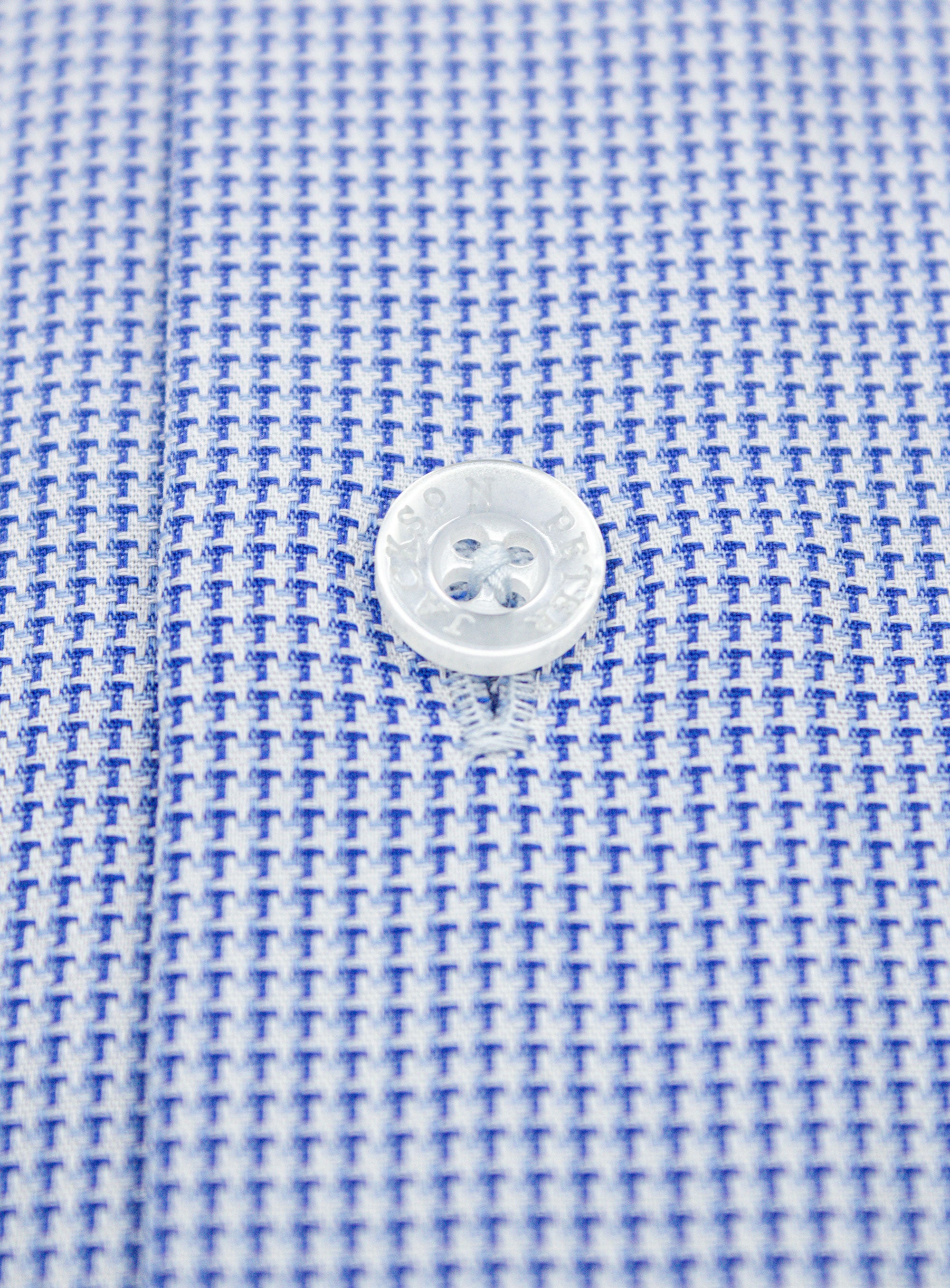 Milan Micro Jacquard Blue Shirt