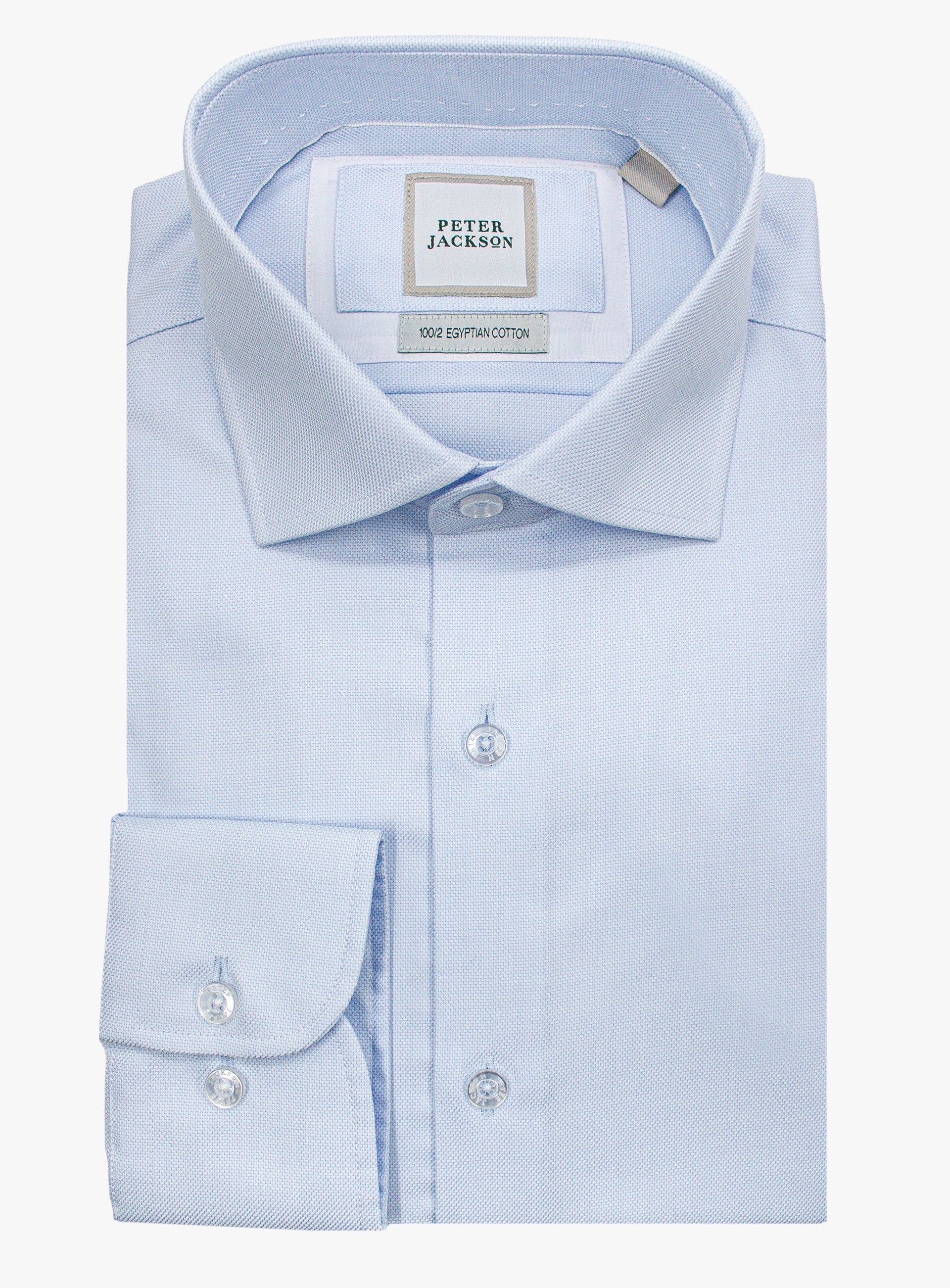 Picture of the Milan Luxe Weave Sky Blue Shirt