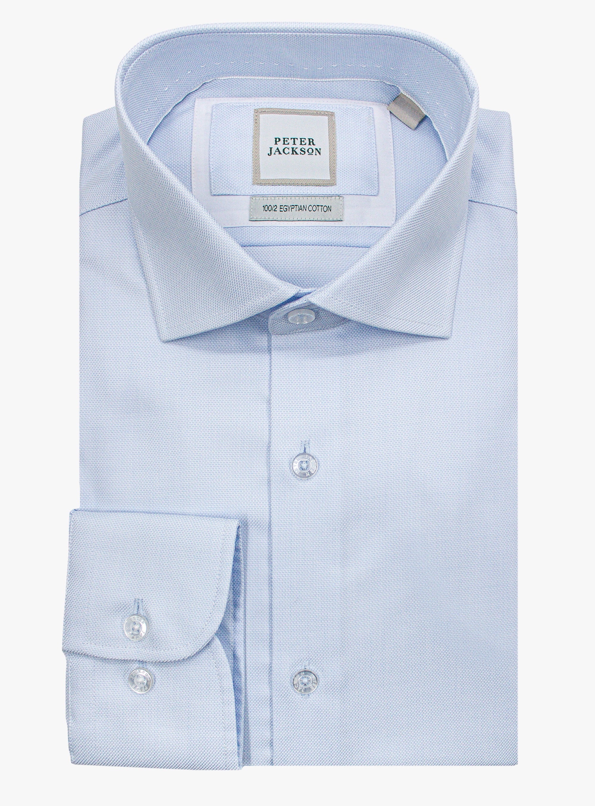 Milan Luxe Weave Sky Blue Shirt