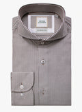 Florence Stripe Chocolate Brown Shirt
