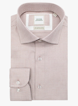 Milan Brown Puppytooth Shirt