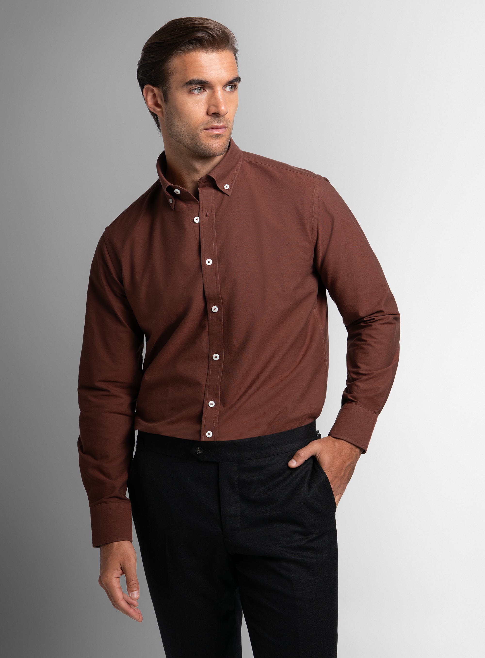The Paolo Oxford Slim Fit Siena Shirt