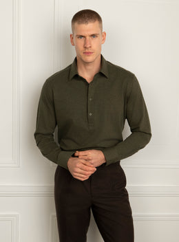 Pasquale Popover Green Shirt