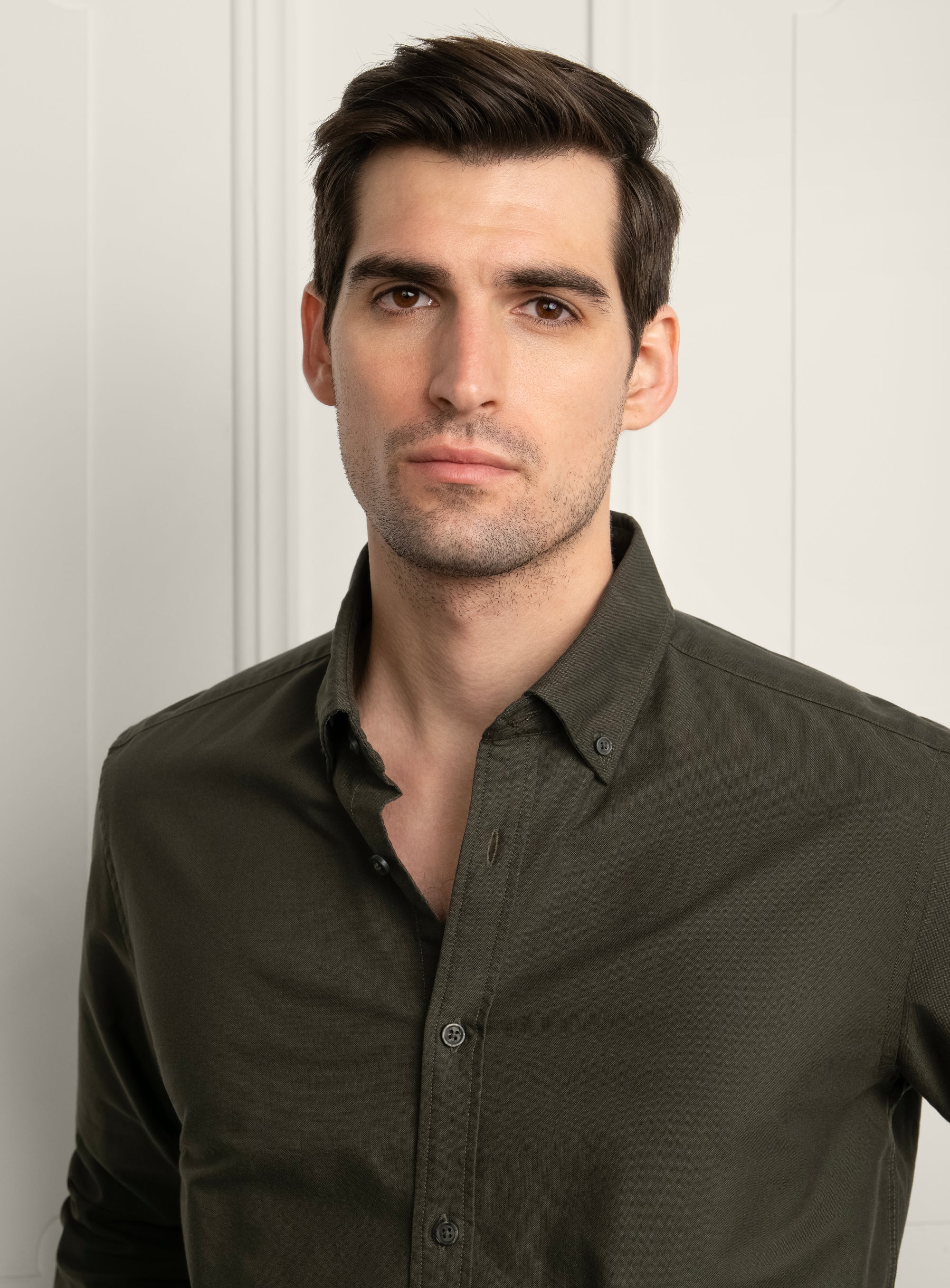 Merano Signature Green Oxford Shirt