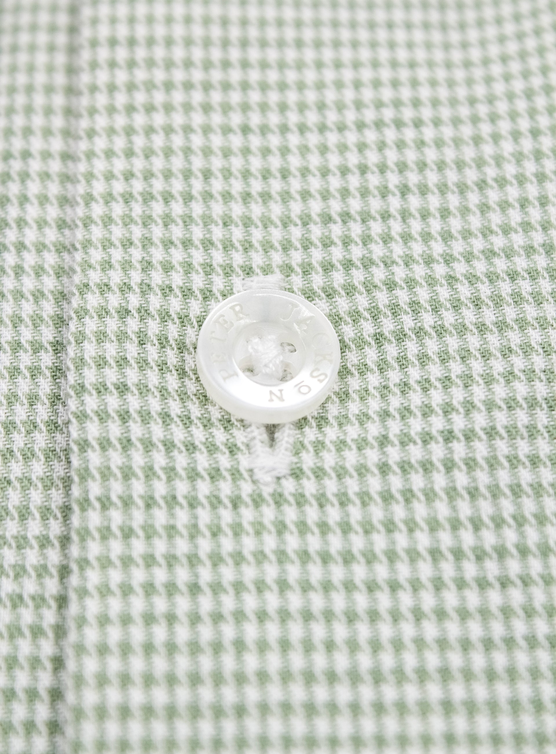 Milan Houndstooth Sage Green Shirt