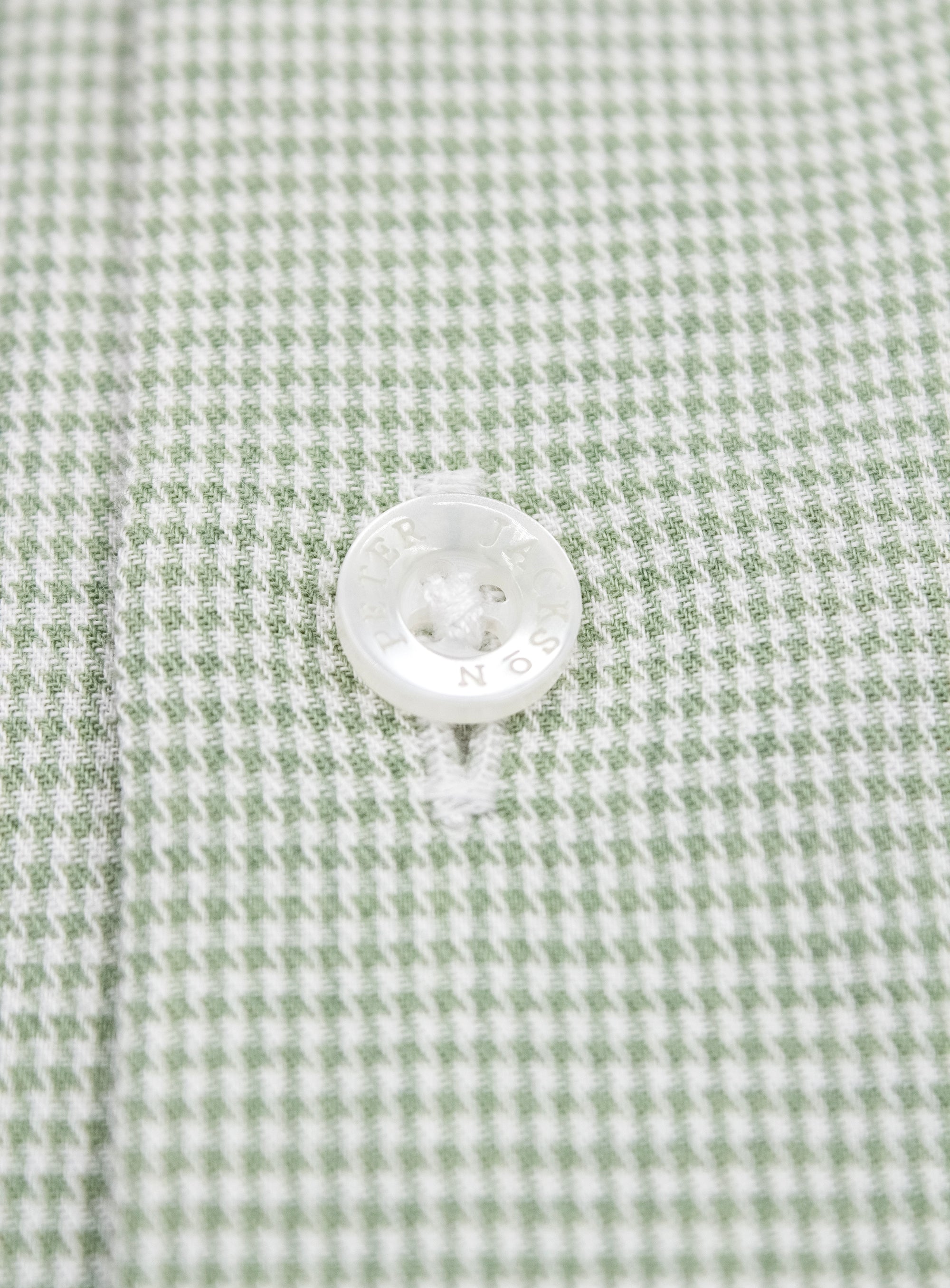 Milan Houndstooth Sage Green Shirt