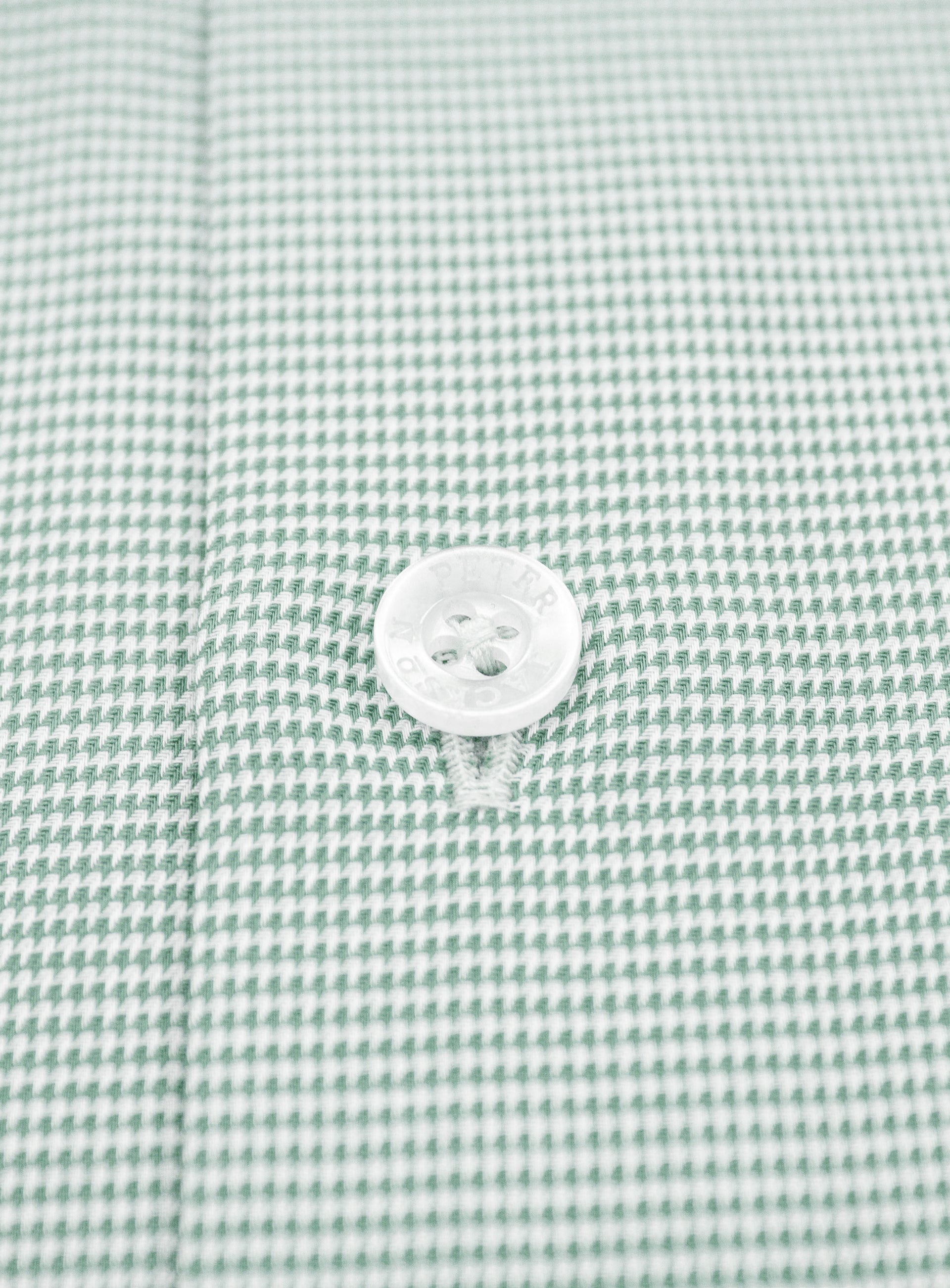 Milan Jacquard Puppytooth Green Shirt