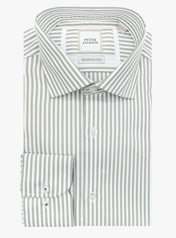 Milan Striped Green Shirt