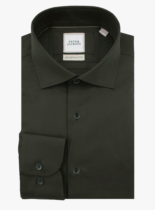 Milan Twill Olive Green Shirt