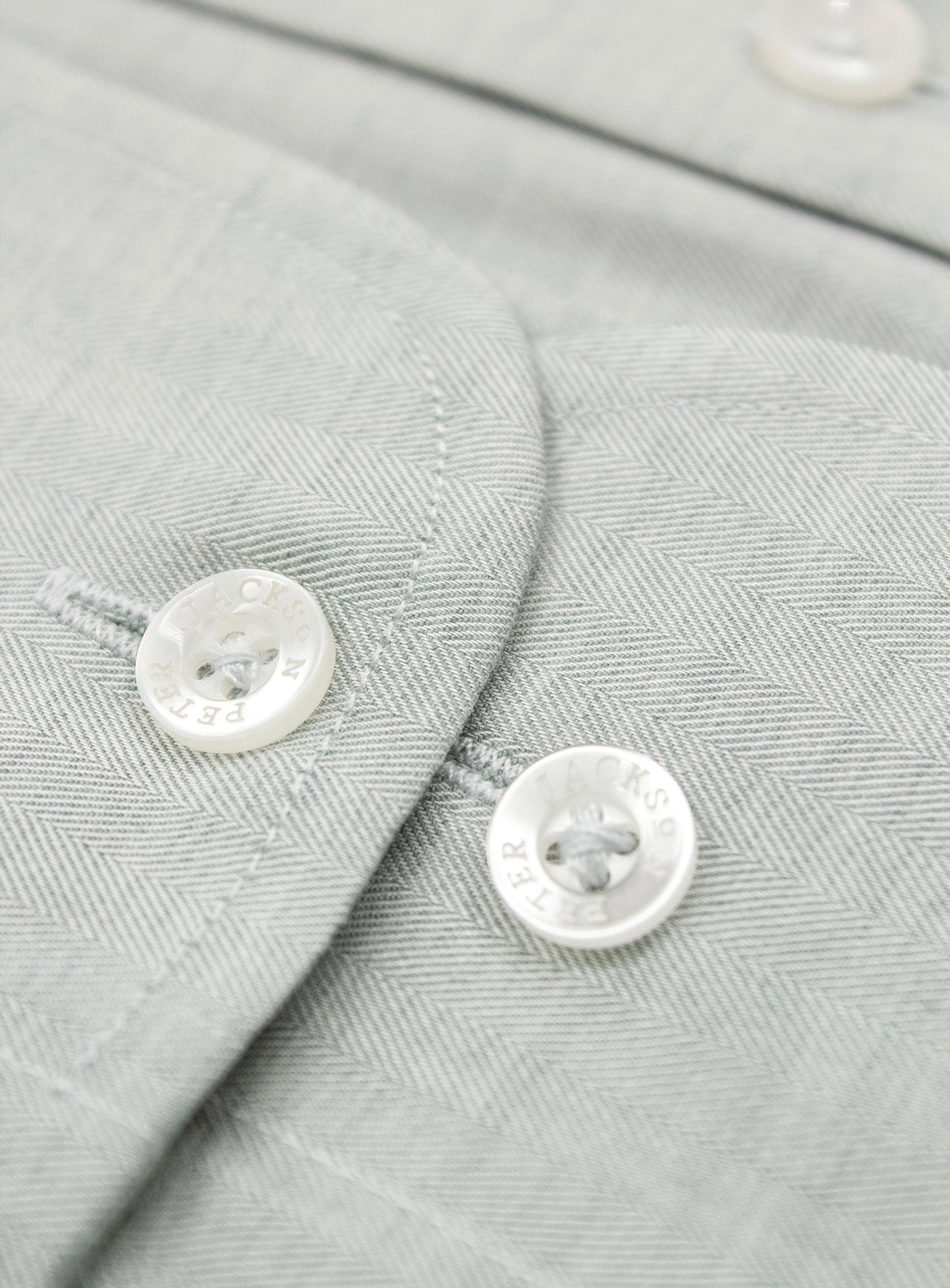 Milan Herringbone Sage Green Shirt