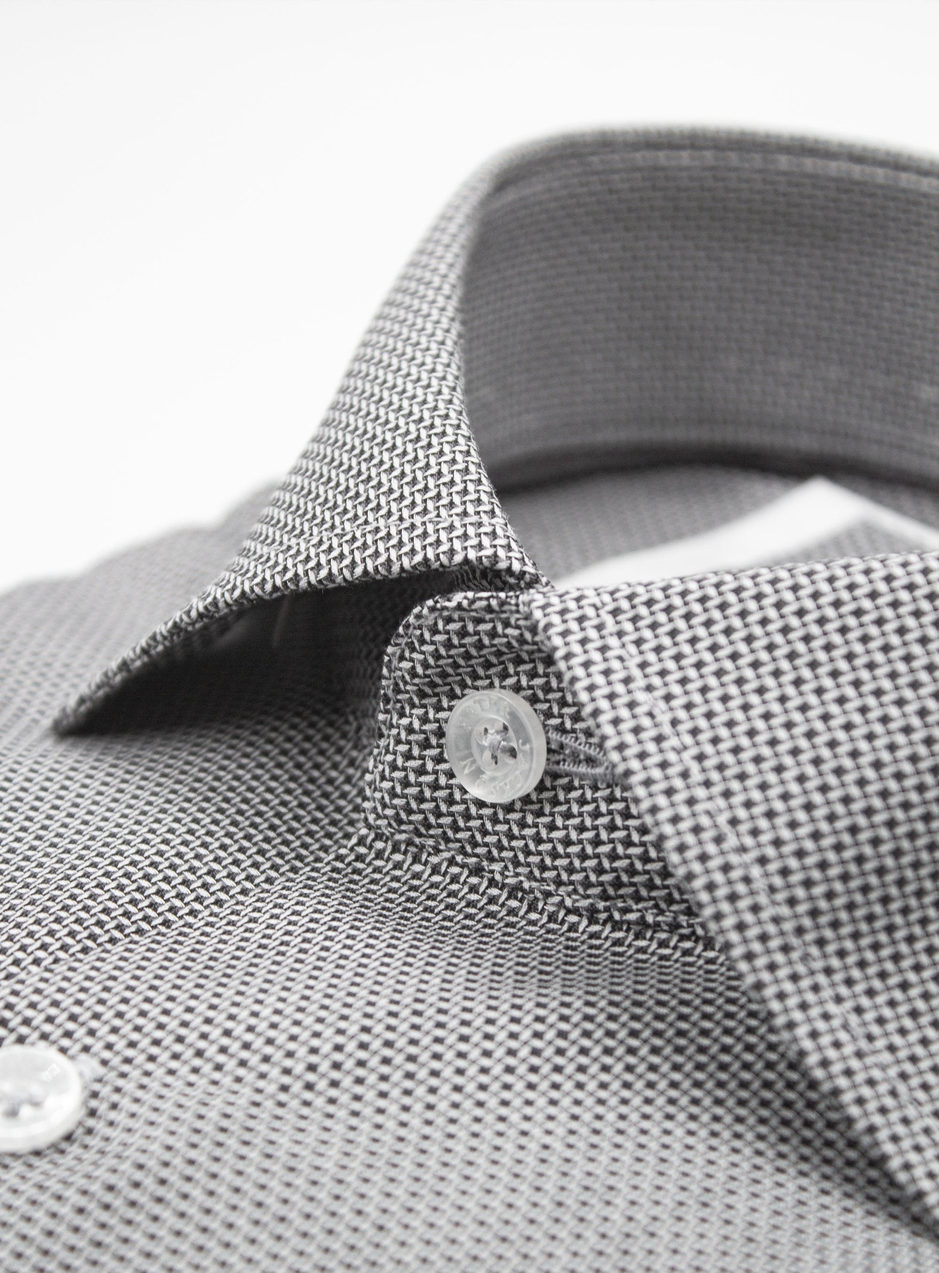 Milan Micro Jacquard Grey Shirt