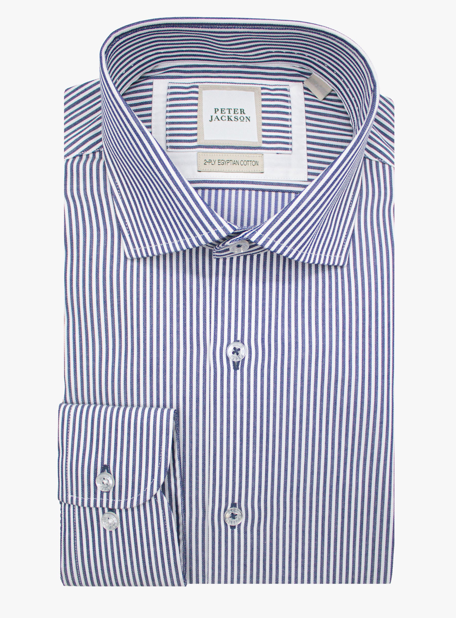 Picture of the Milan Indigo Blue Stripe Shirt