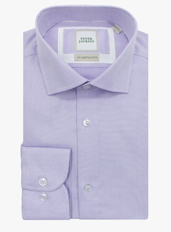 Milan Basketweave Lilac Shirt