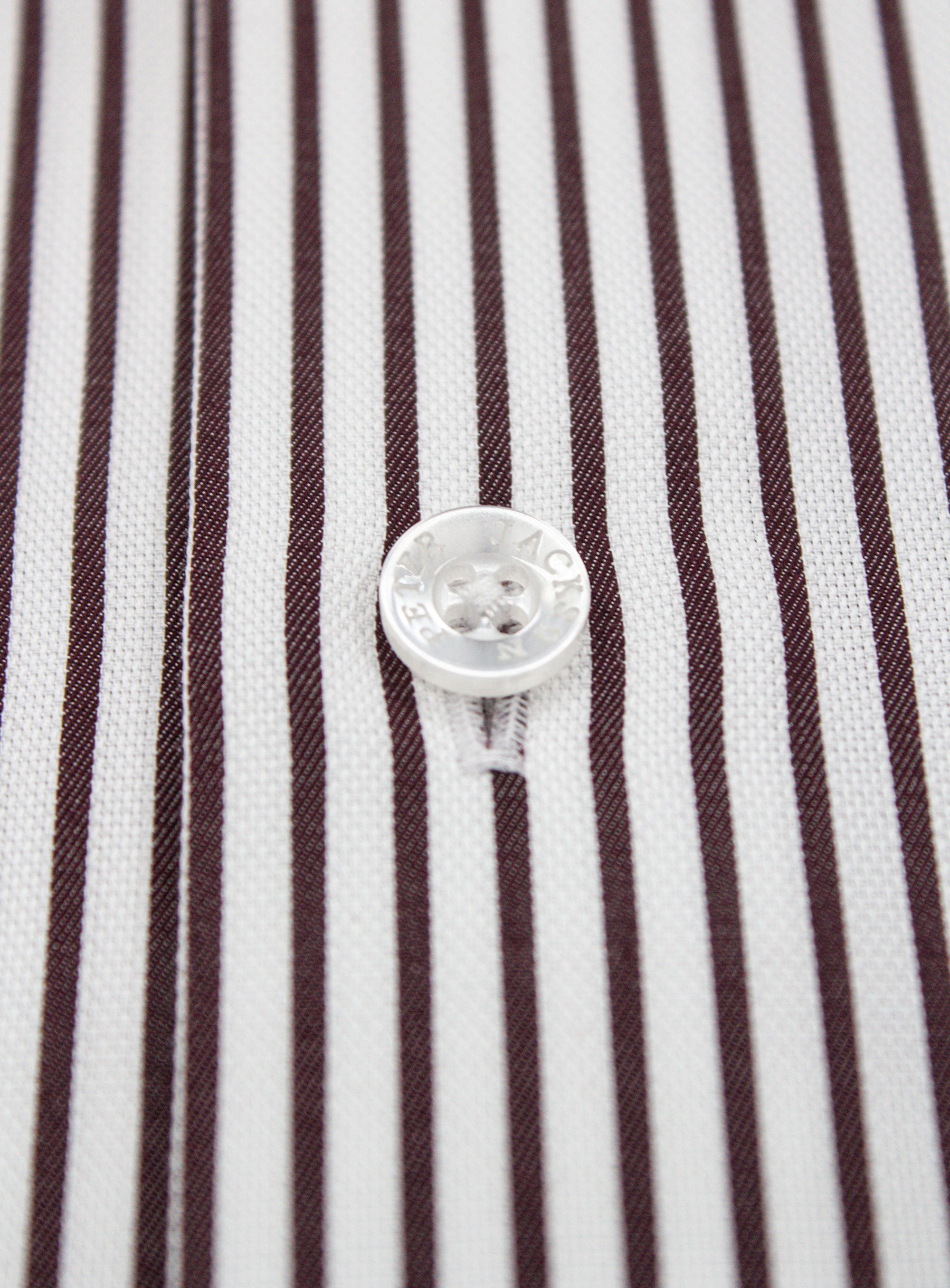 Milan White & Mulberry Stripe Shirt