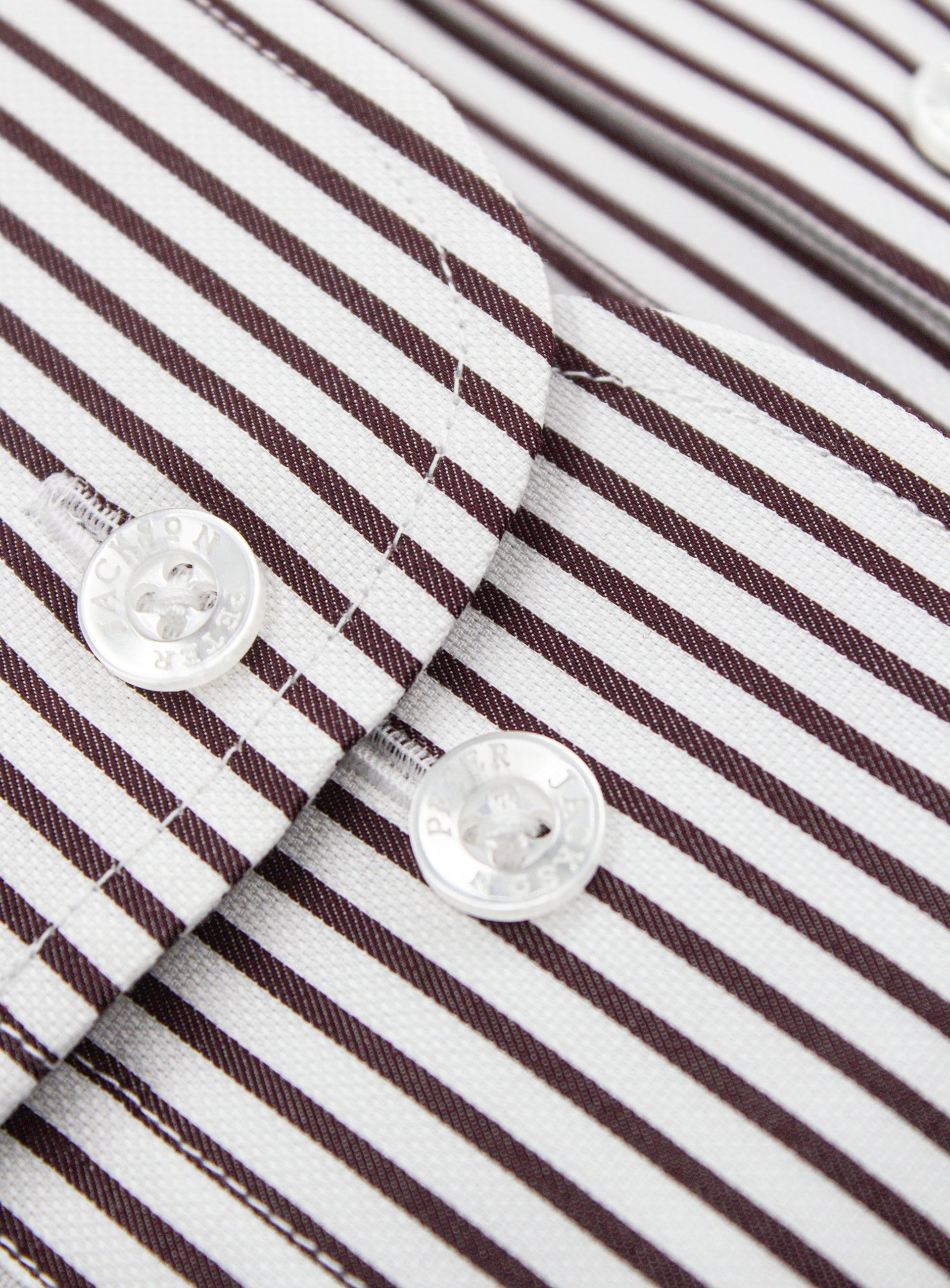 Milan White & Mulberry Stripe Shirt