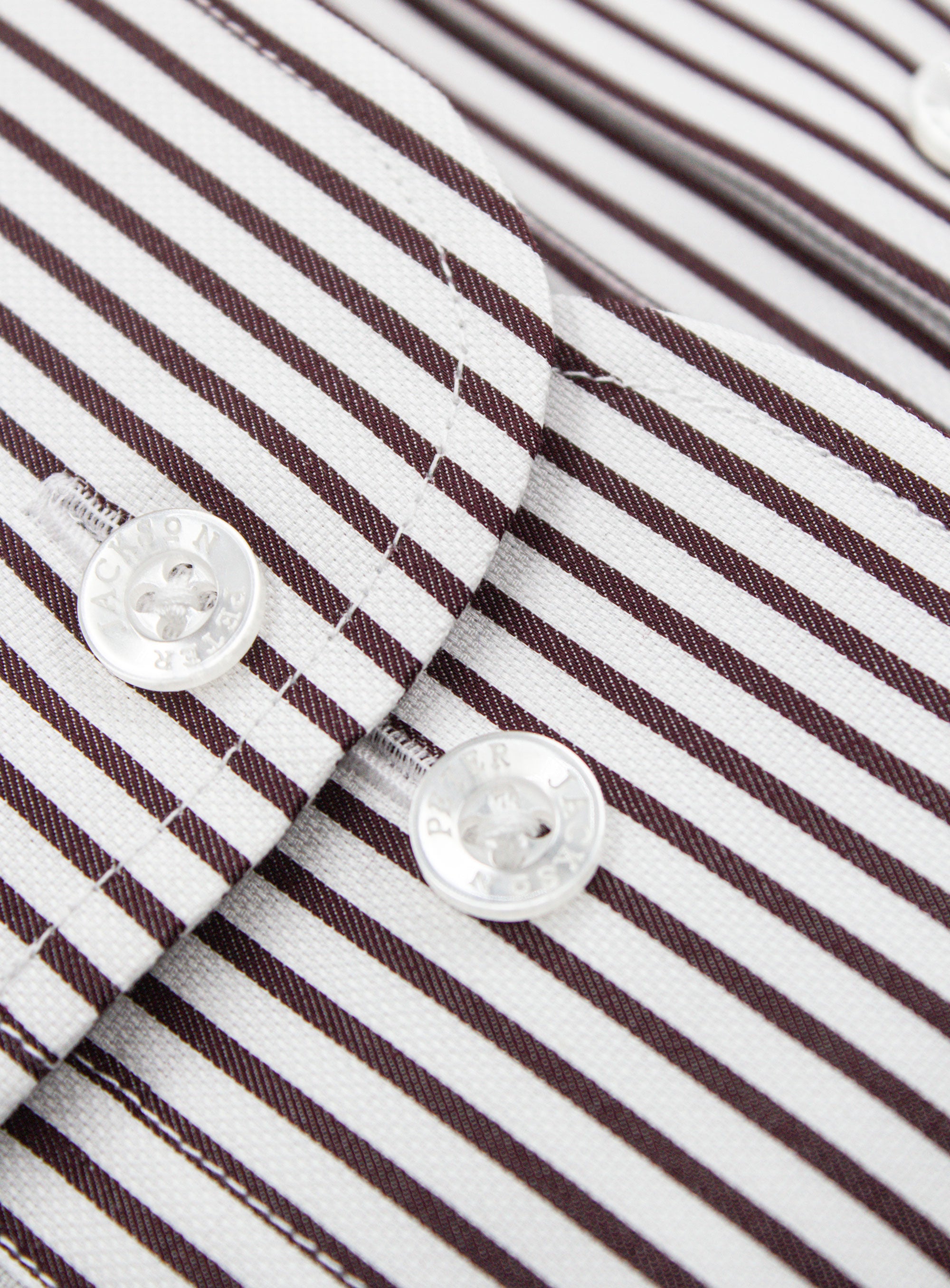 Milan White & Mulberry Stripe Shirt