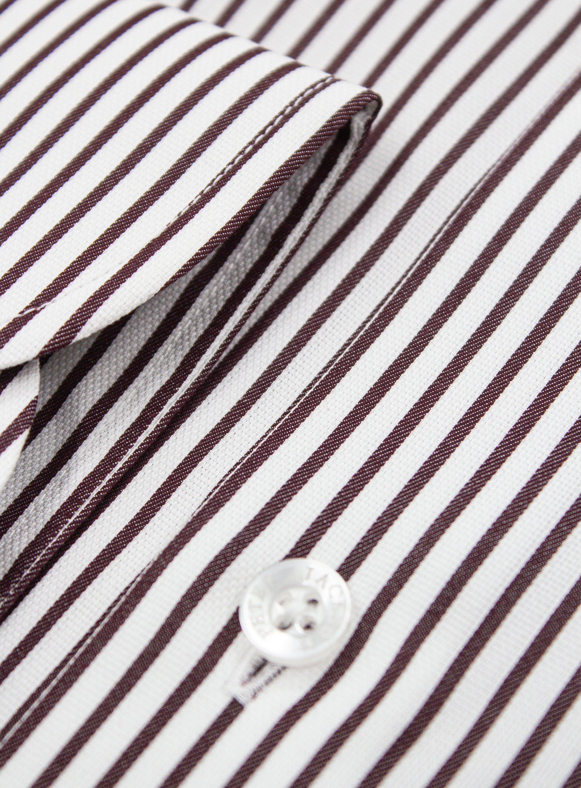 Milan White & Mulberry Stripe Shirt