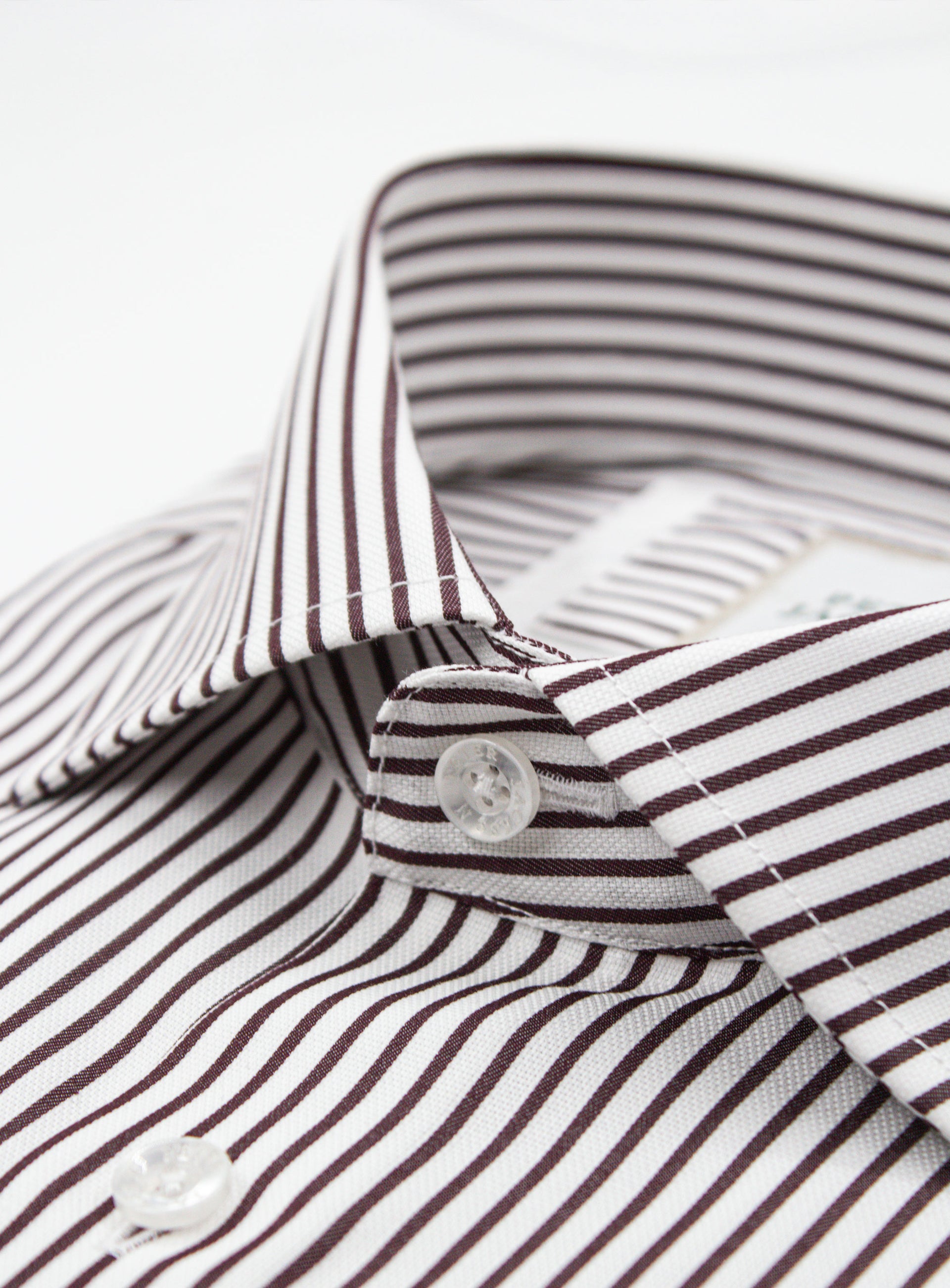 Milan White & Mulberry Stripe Shirt